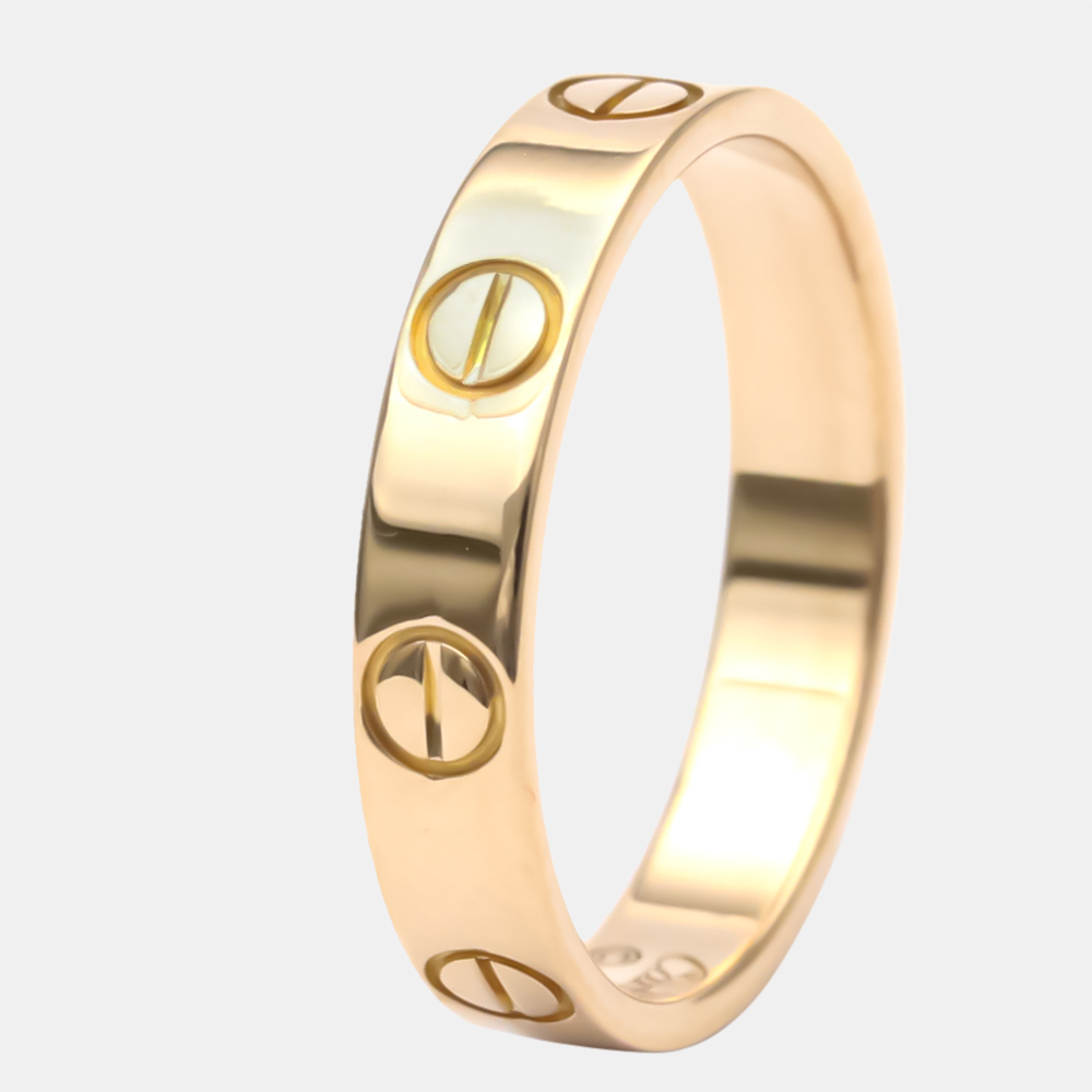 

Cartier Love 18K Rose Gold Ring EU 50