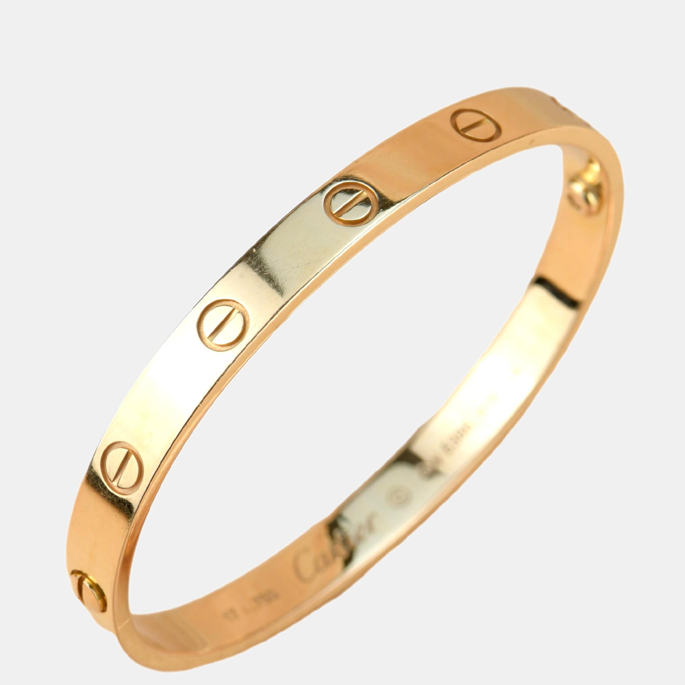 

Cartier Love Rose Plain Gold Bracelet Size