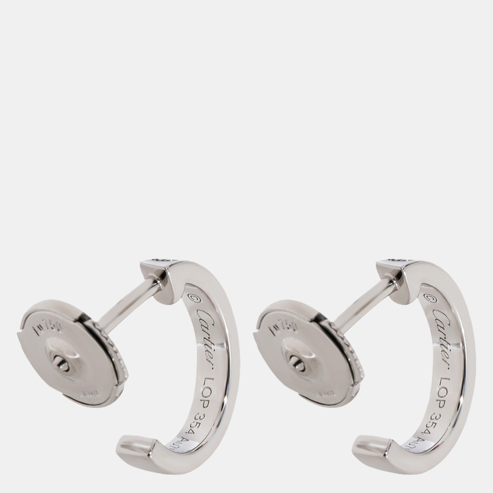 

Cartier Love Hoop Earrings in 18k White Gold