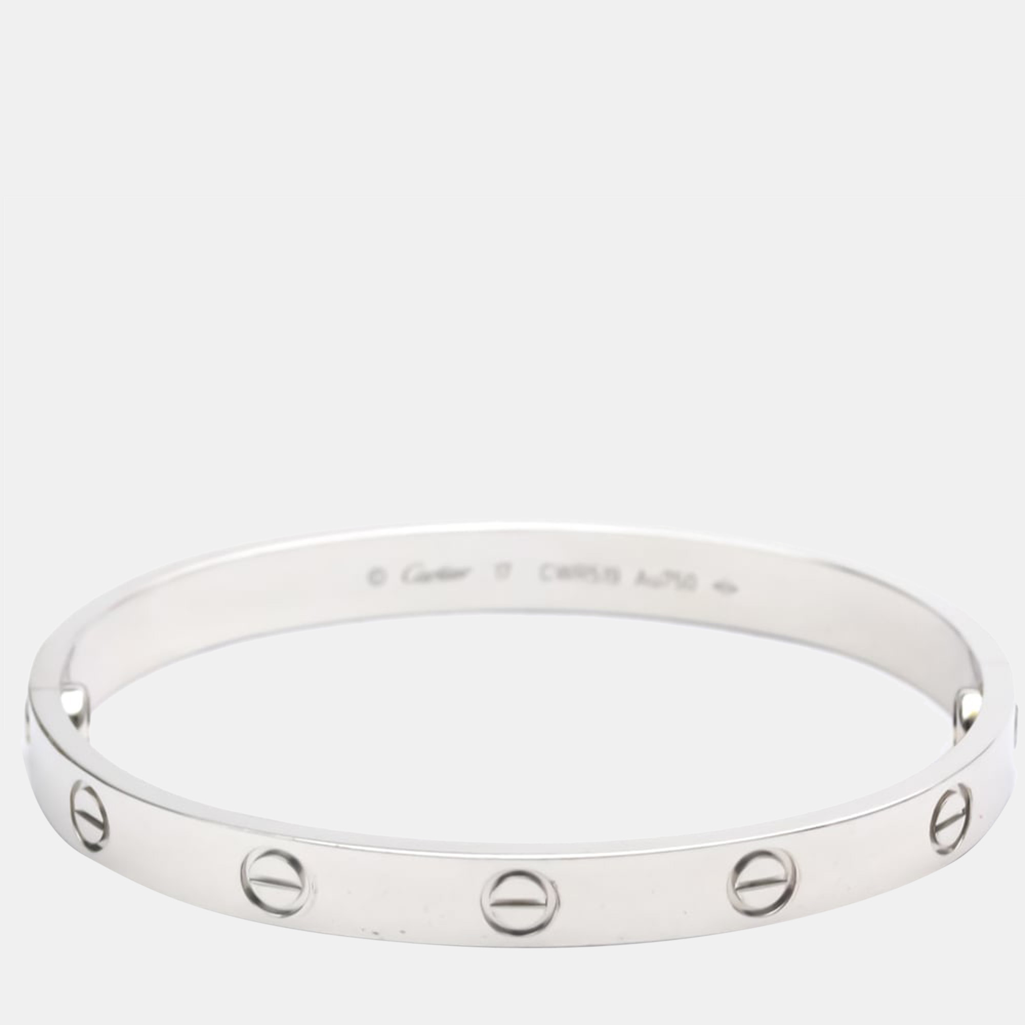 

Cartier Love 18K White Gold Bracelet 17