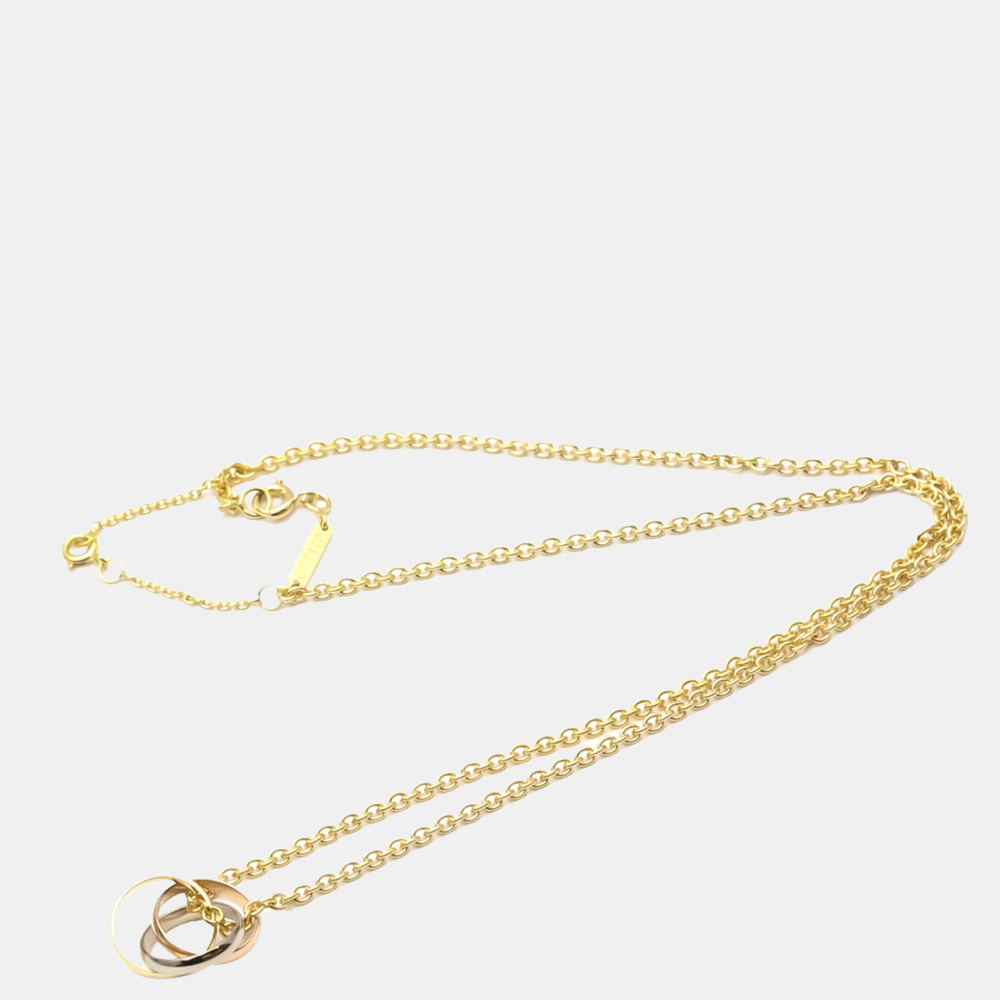 

Cartier Trinity 18K Yellow Rose and White Gold Necklace