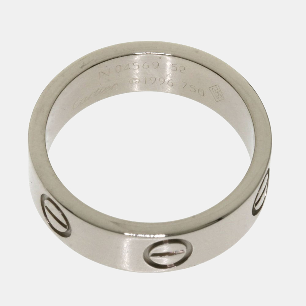 

Cartier Love 18K White Gold Ring EU 52