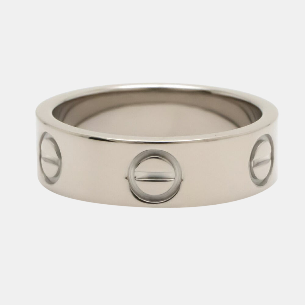 

Cartier Vintage Love 18K White Gold Ring EU 50
