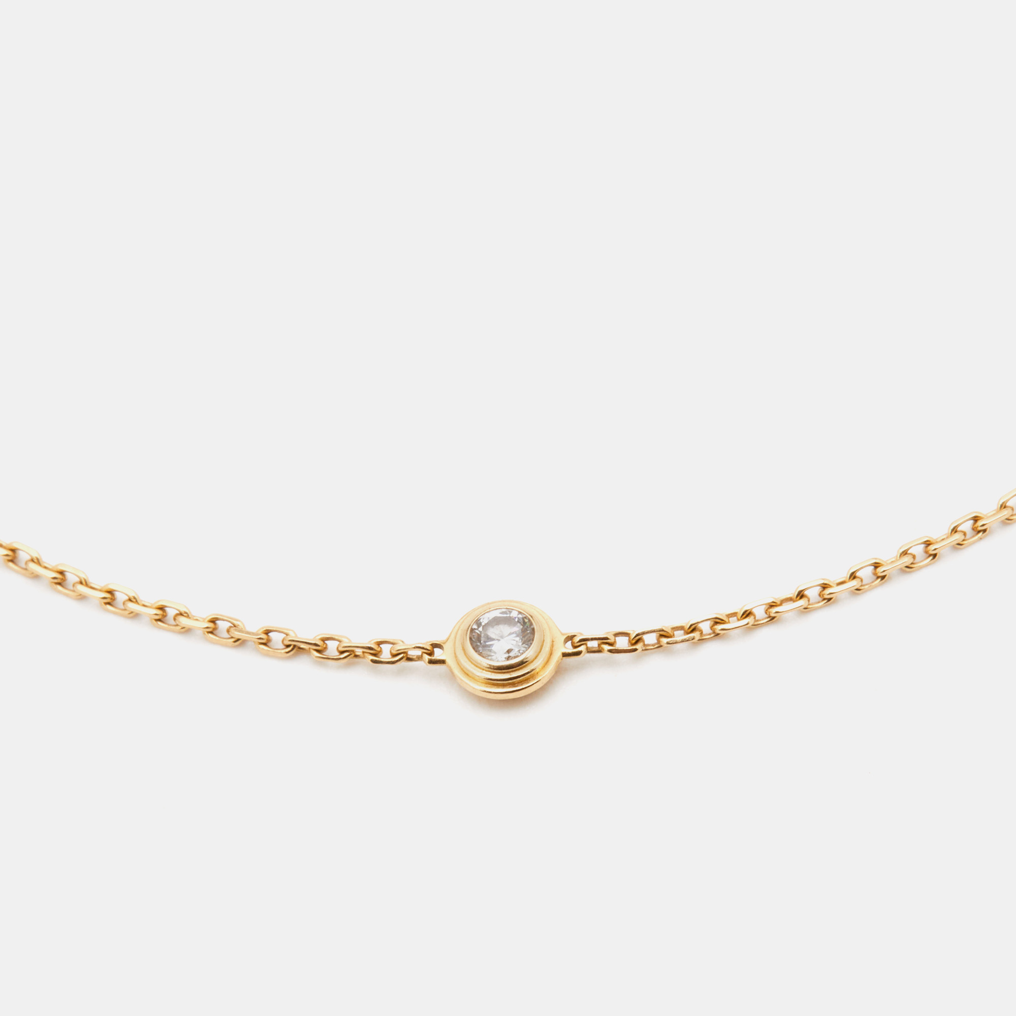 

Cartier D'Amour Diamond 18k Yellow Gold  Model Link Bracelet