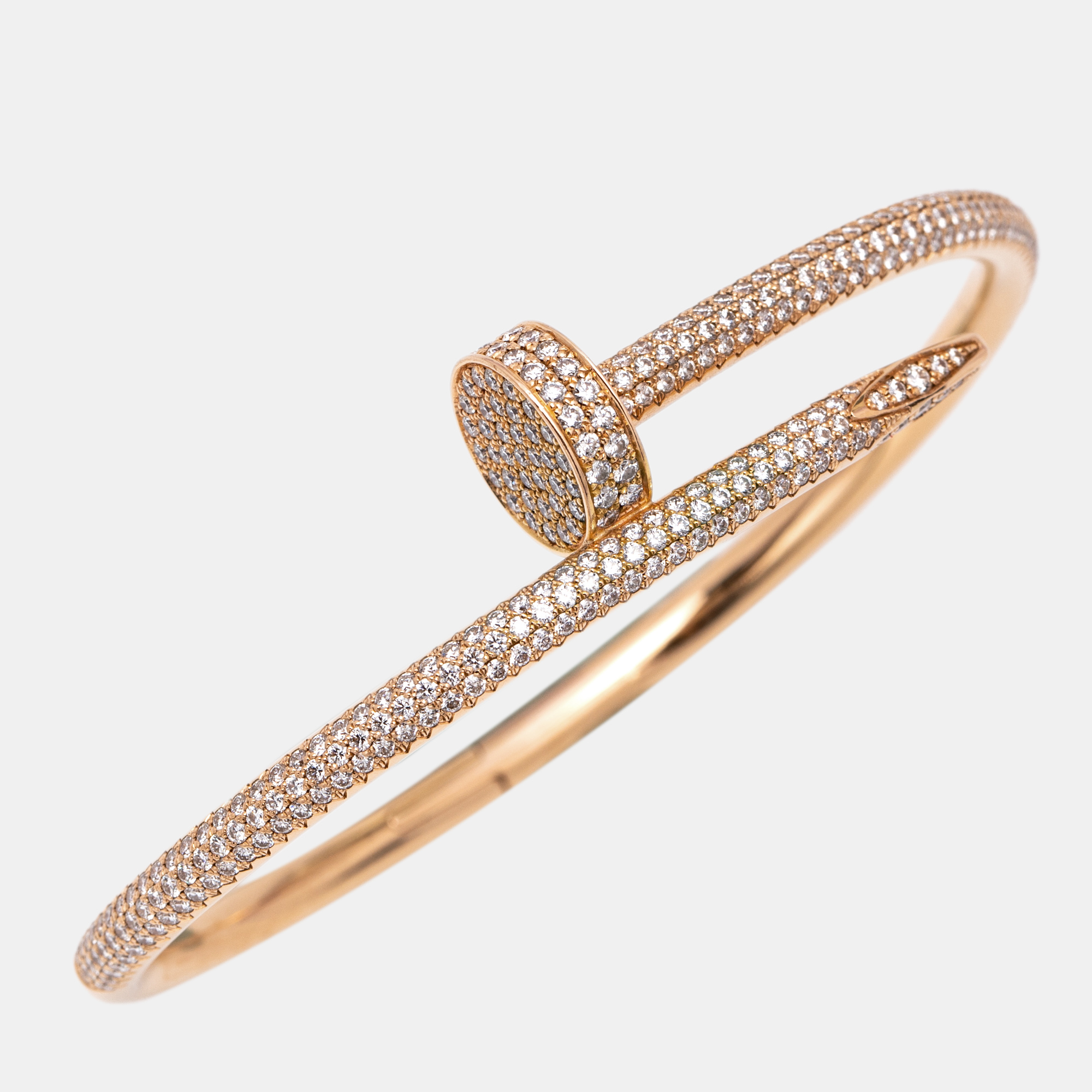 

Cartier Juste Un Clou Diamond 18k Rose Gold Bracelet 16