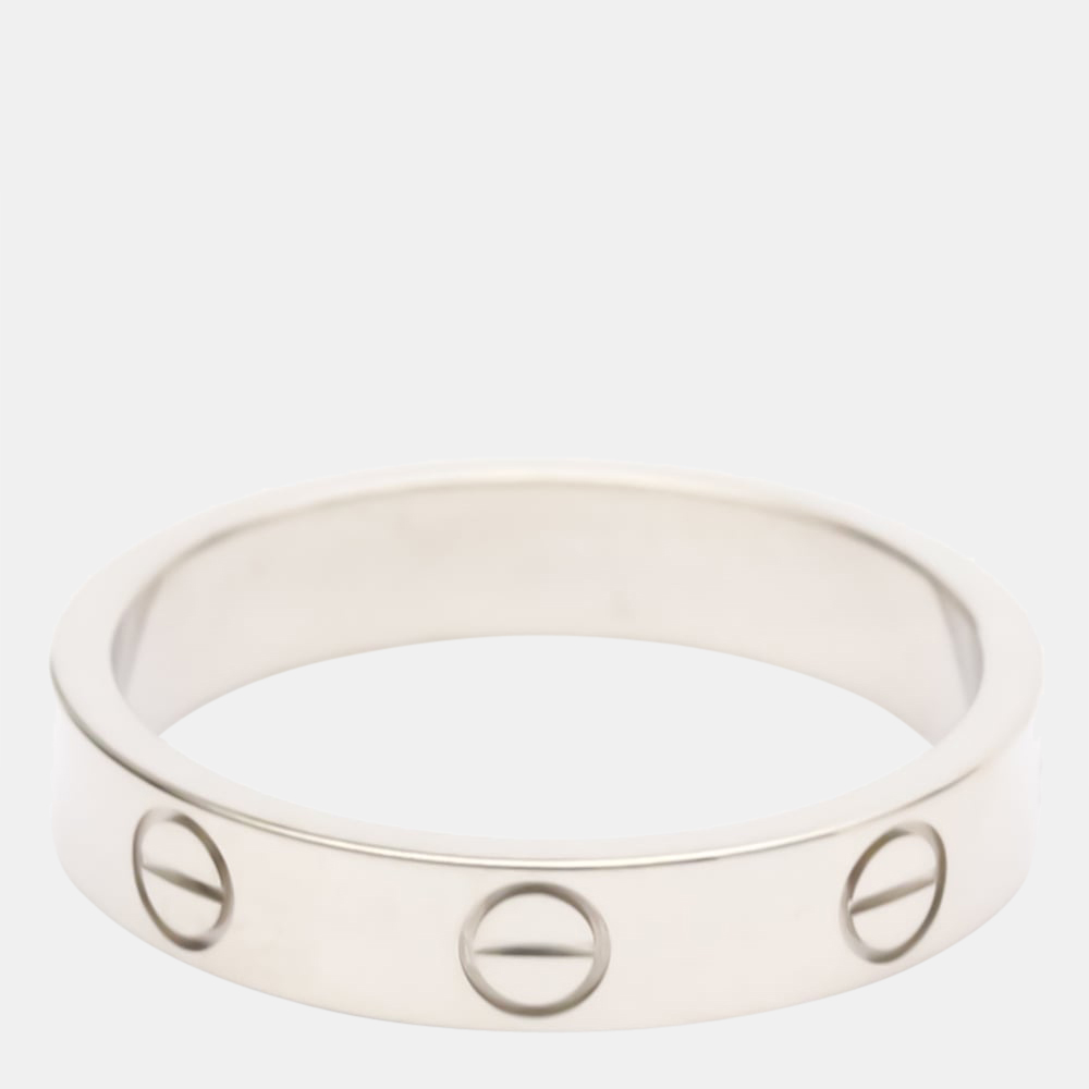 

Cartier Love 18K White Gold Ring EU 52