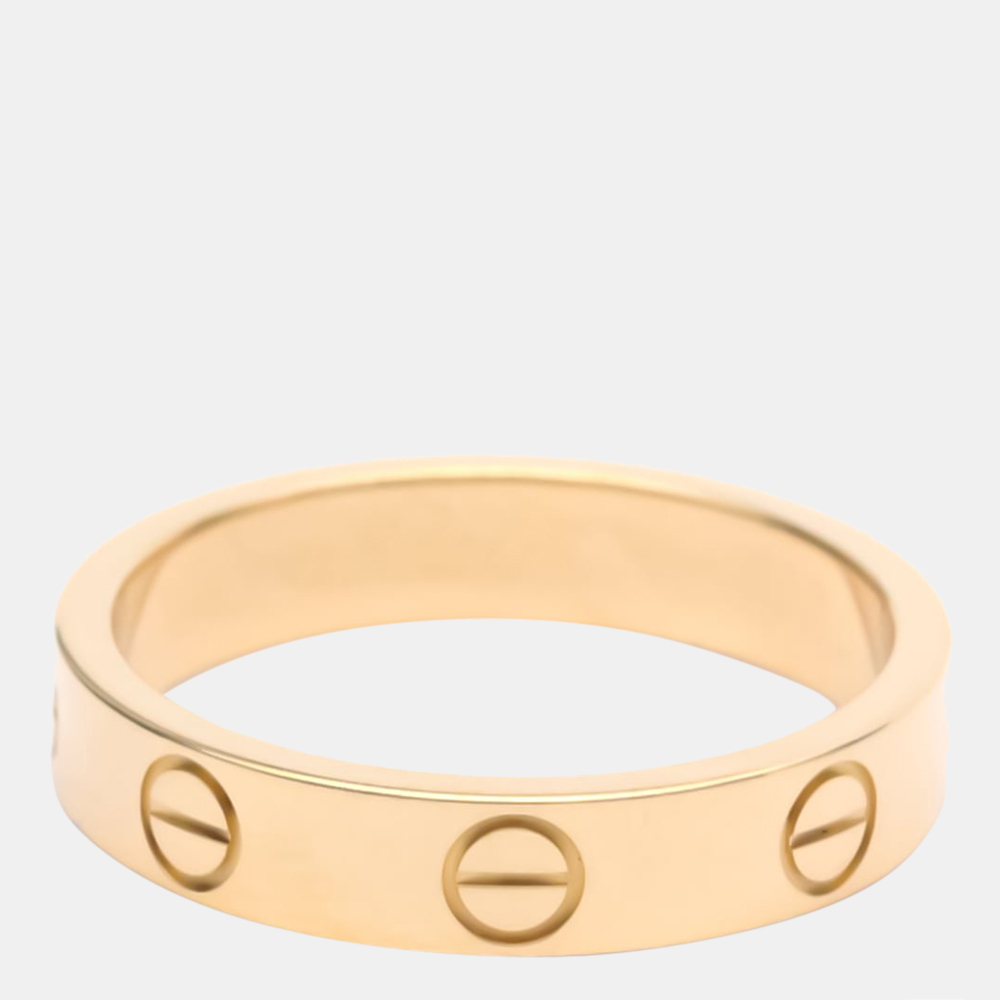 

Cartier Love 18K Rose Gold Ring EU 50