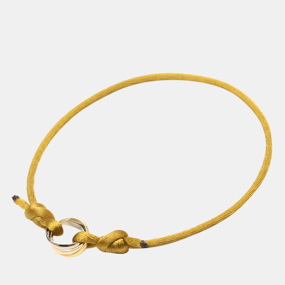 

Cartier Trinity 18K Yellow Rose and White Gold Adjustable Cord Bracelet
