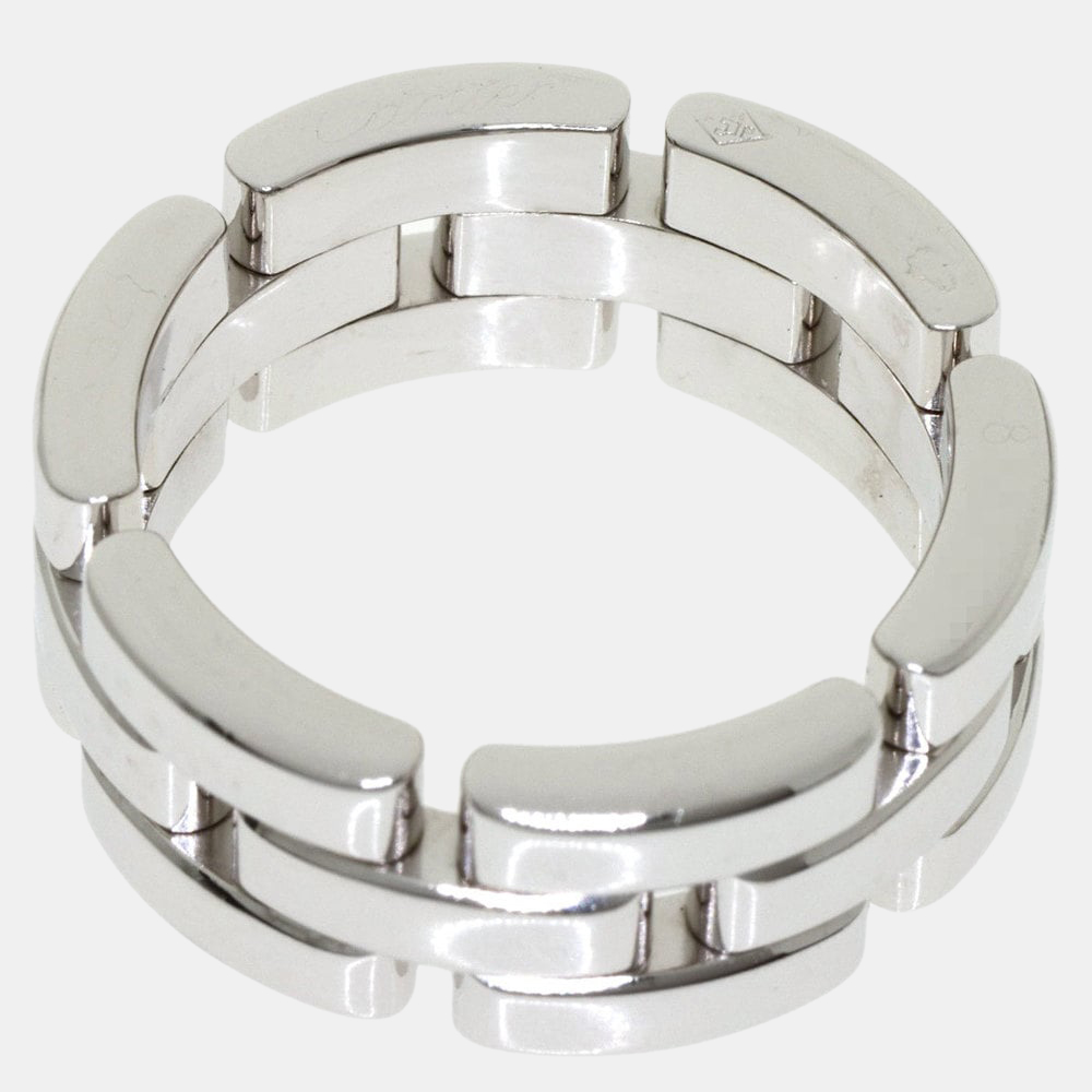 

Cartier Maillon Panthere 18K White Gold Ring EU 52
