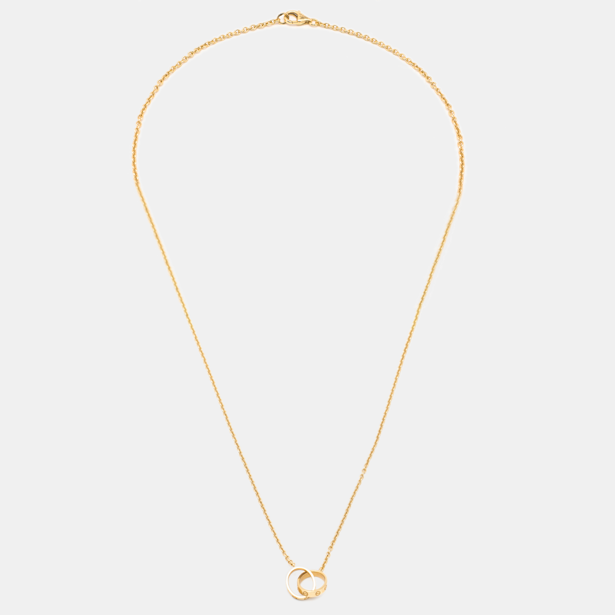 

Cartier Love Interlocking Loops 18k Yellow Gold Link Necklace