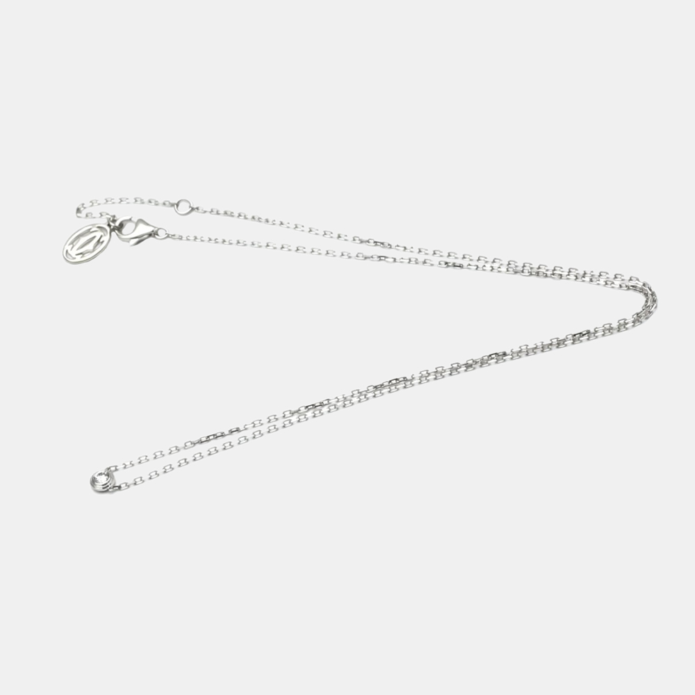 

Cartier Diamants Légers Small 18K White Gold Diamond Necklace