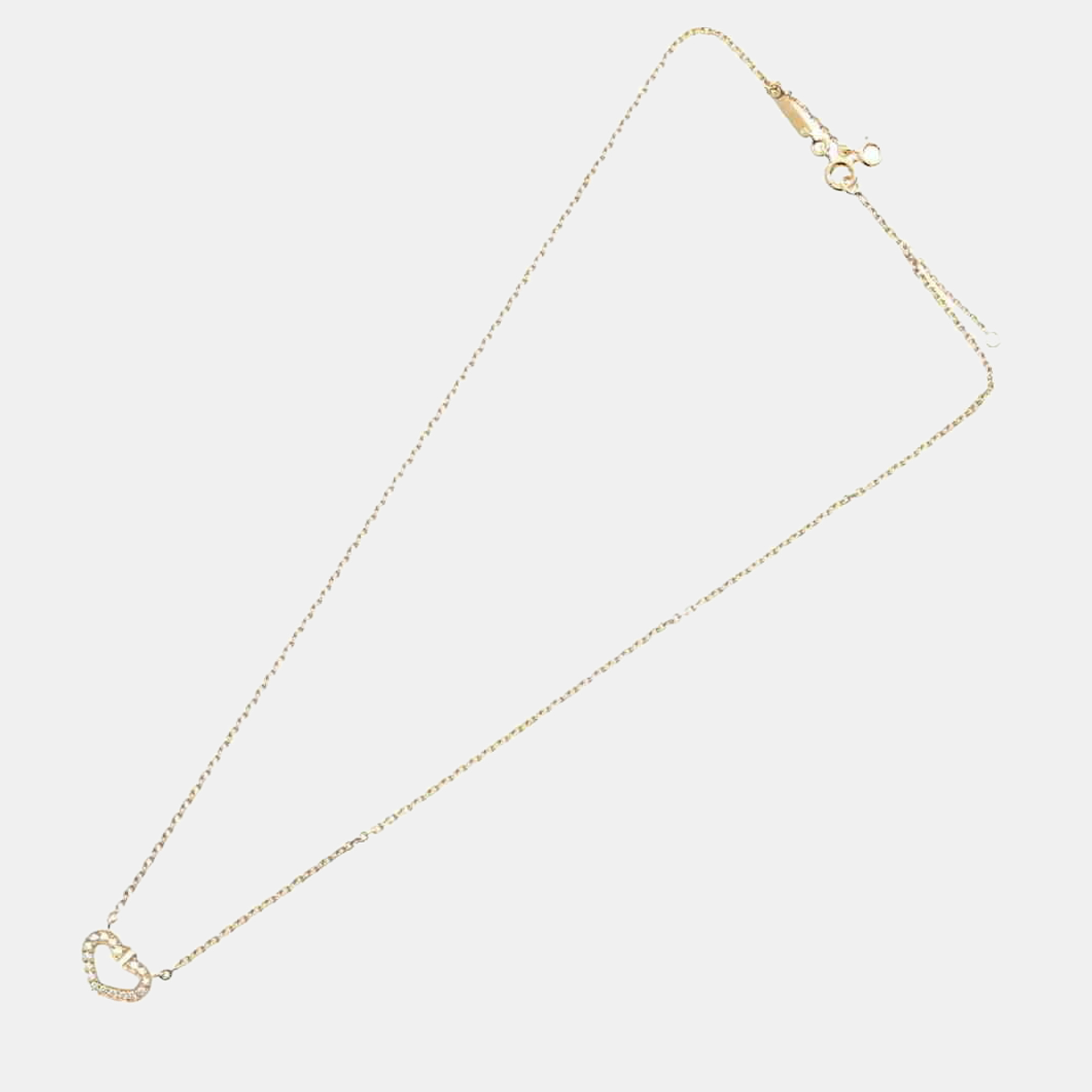 

Cartier Heart C 18K Yellow Gold Diamond Necklace