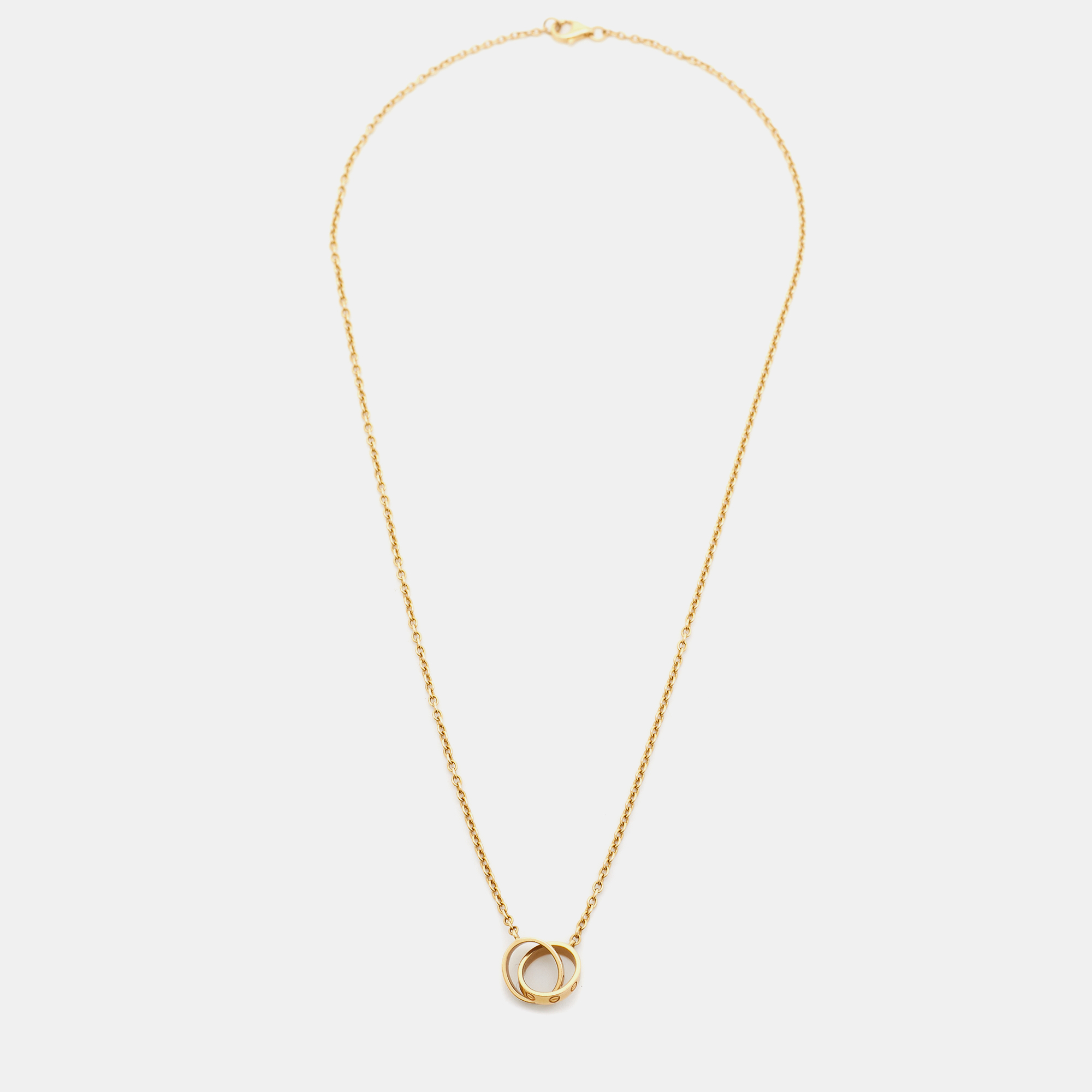

Cartier Love Interlocking Loop 18k Yellow Gold Chain Necklace