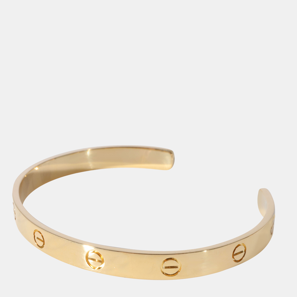 

Cartier Love Cuff Bracelet in 18k Yellow Gold (Size