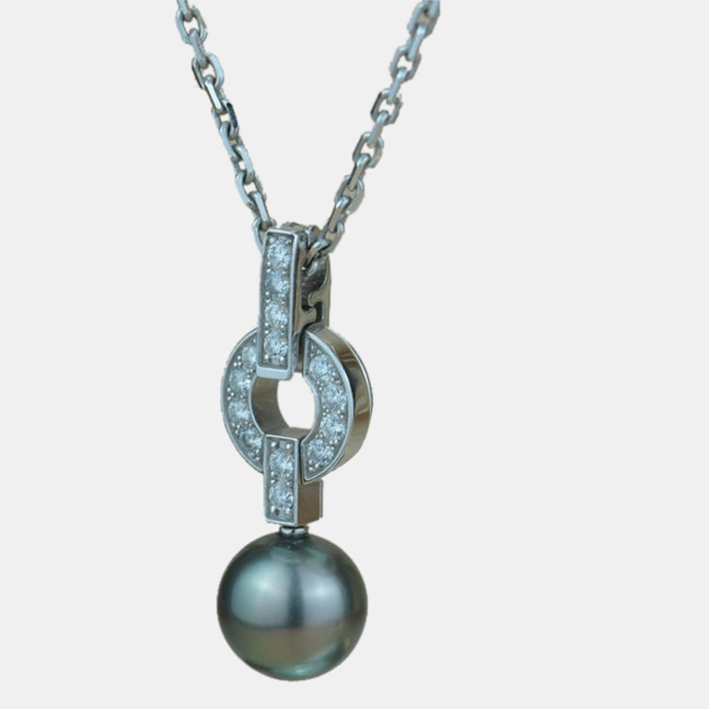 

Cartier Himalia 18K White Gold Diamond Pearl Necklace