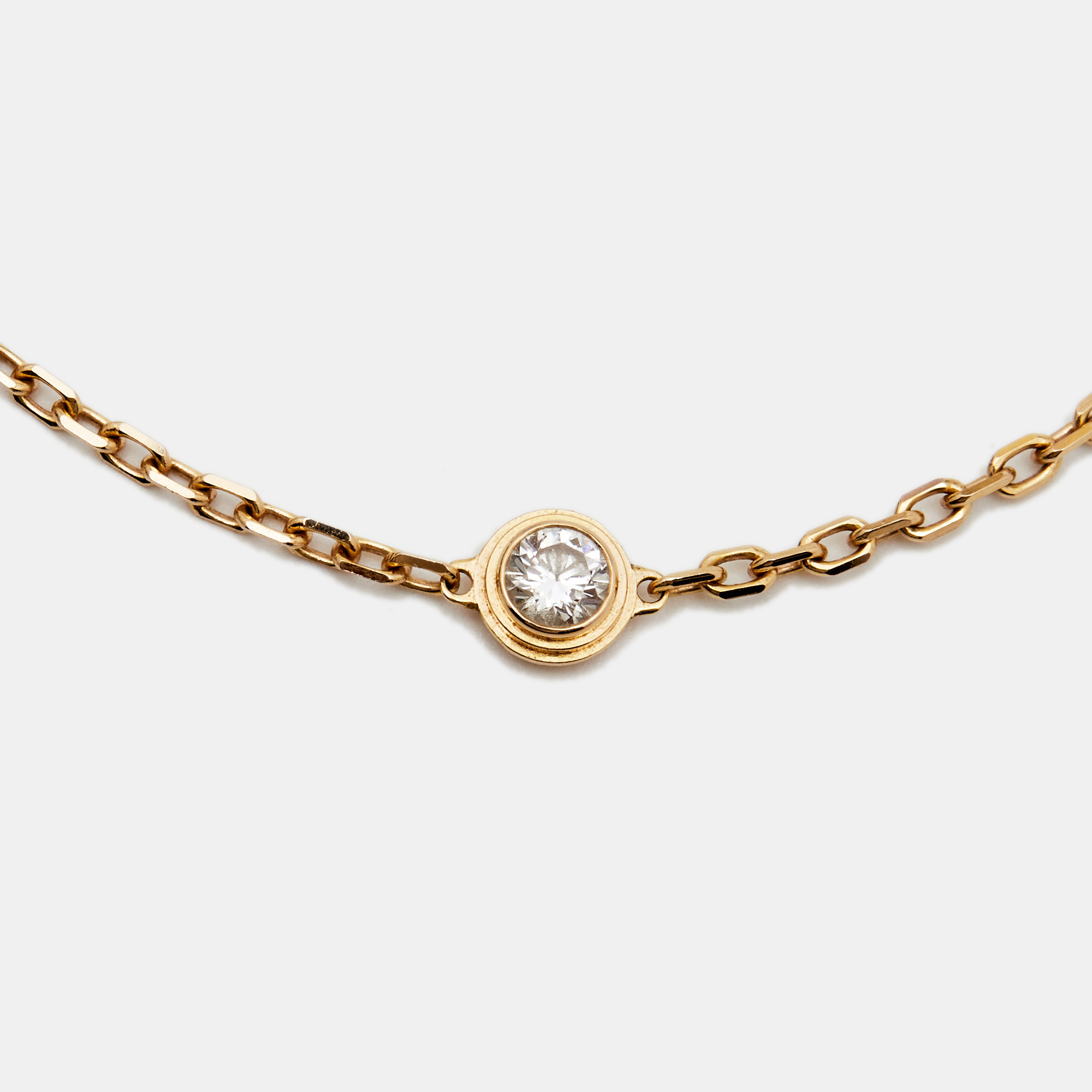 

Cartier D'Amour Diamond 18k Rose Gold Small Model Bracelet