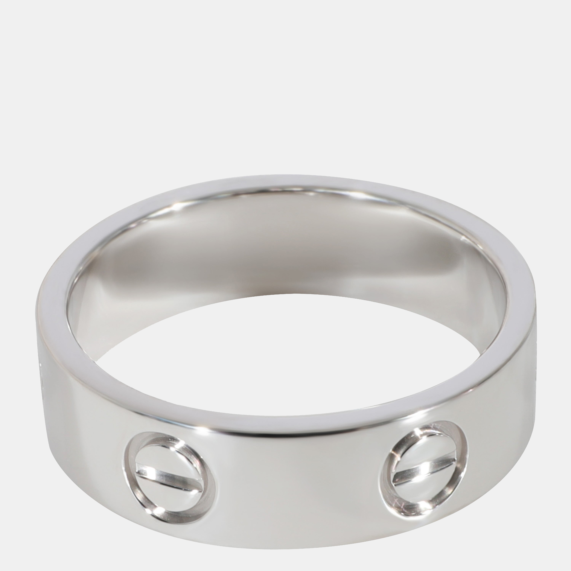 

Cartier Love Ring in 18k White Gold Ring Size US 6.75