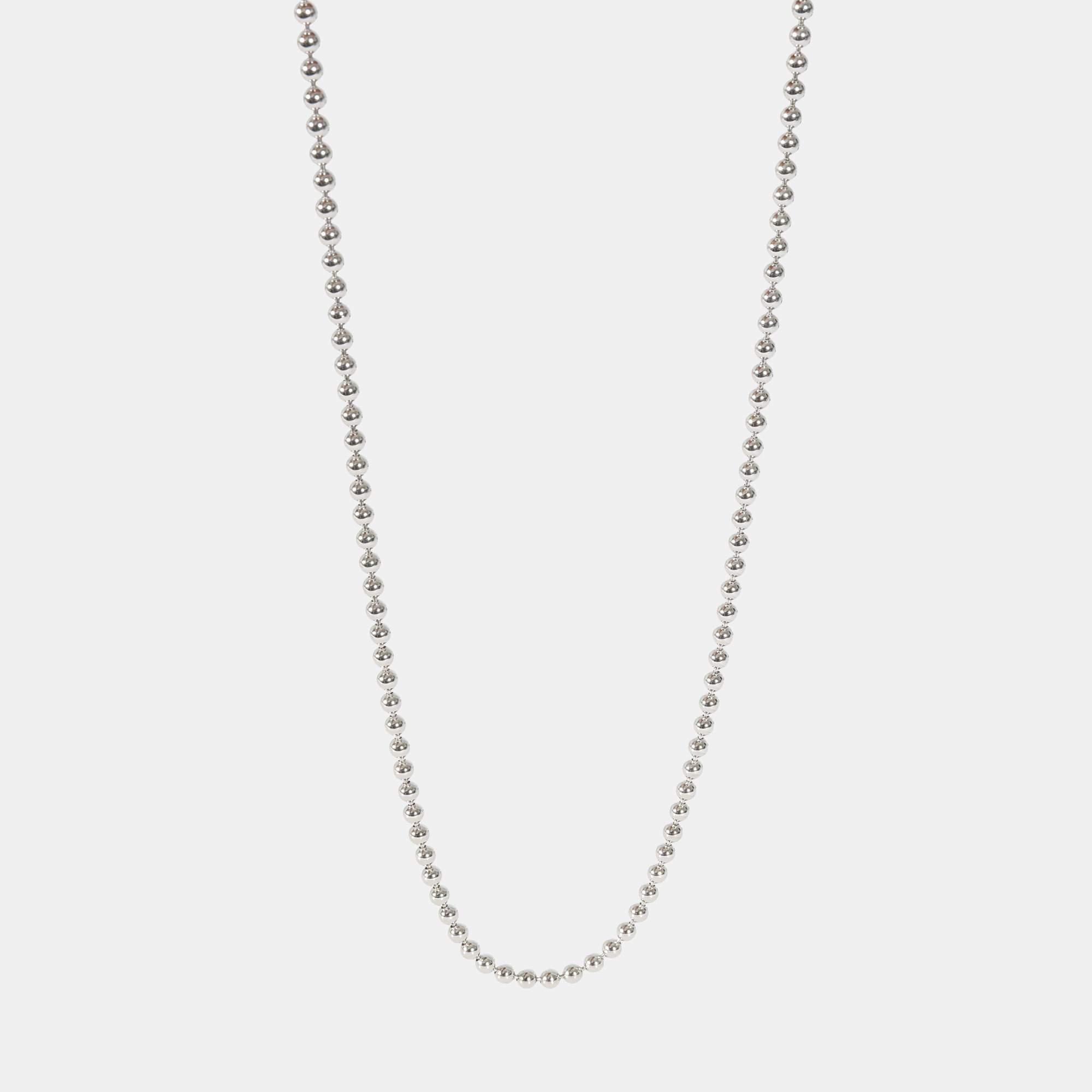 

Cartier Bead Chain Necklace in 18k White Gold