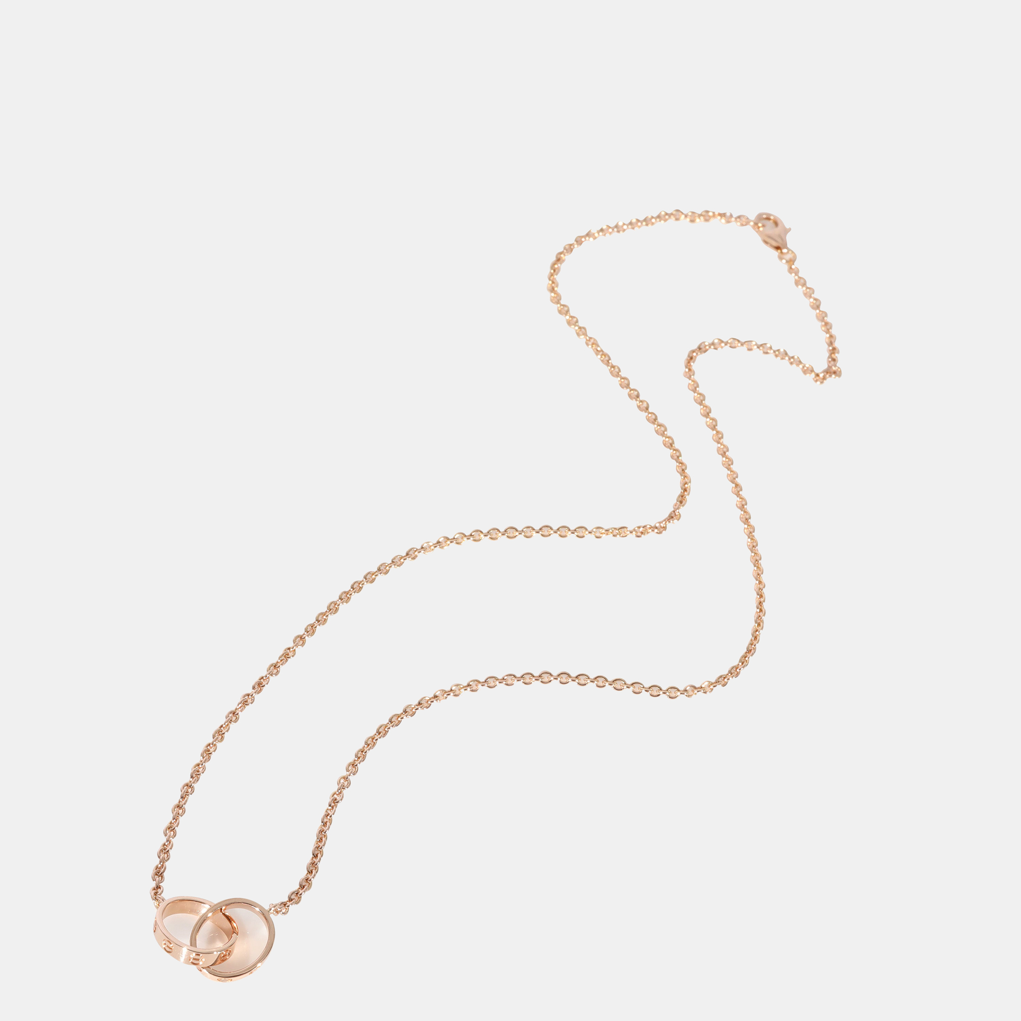 

Cartier Love Interlocking Circle Necklace in 18K Rose Gold