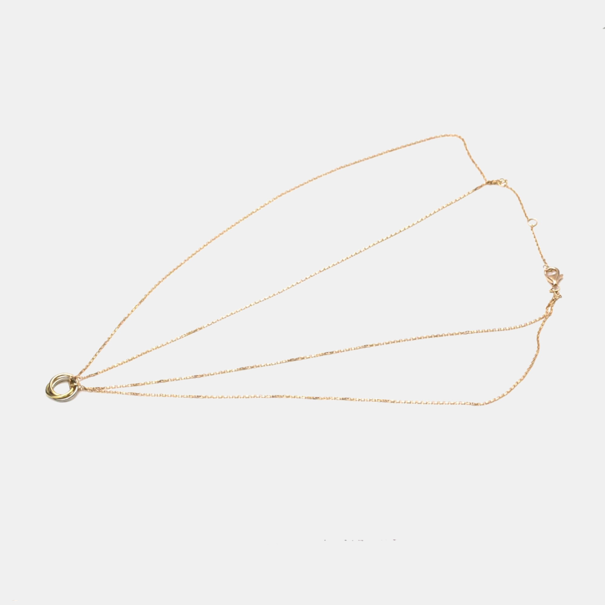 

Cartier Trinity De Cartier 18K Yellow Rose and White Gold Necklace