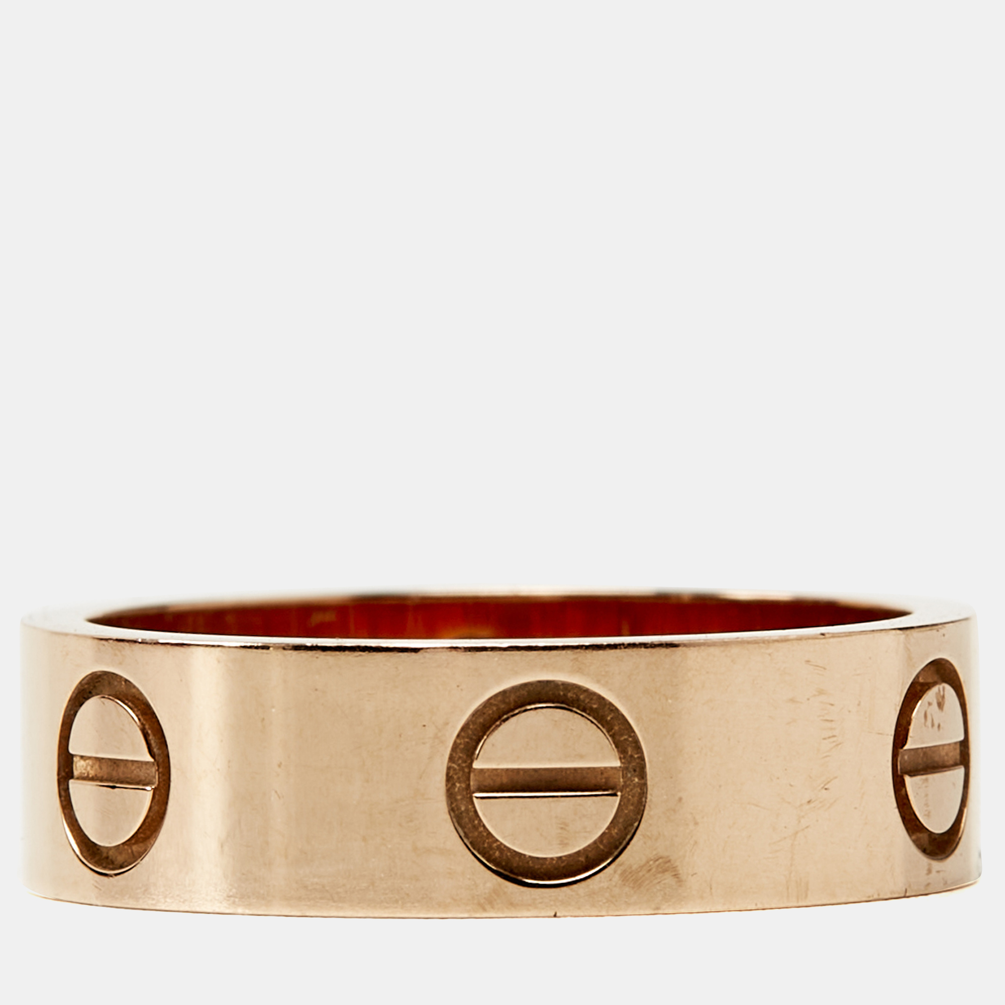 

Cartier Love 18k Rose Gold Band Ring Size