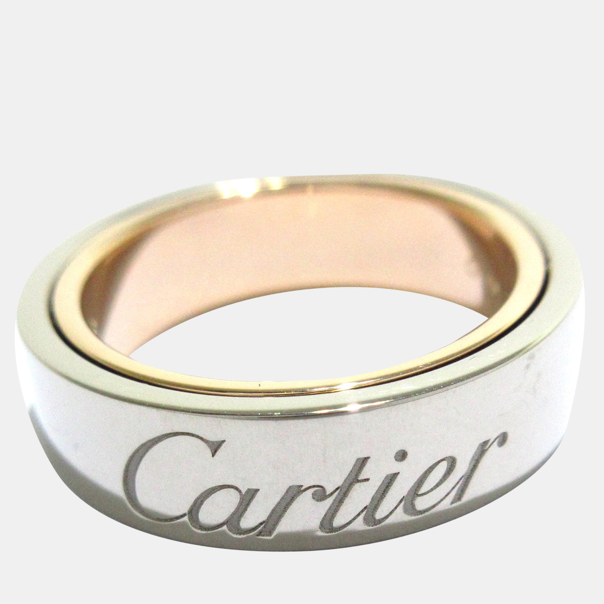 

Cartier Astro Love 18K White Gold Rose Gold Ring EU 51