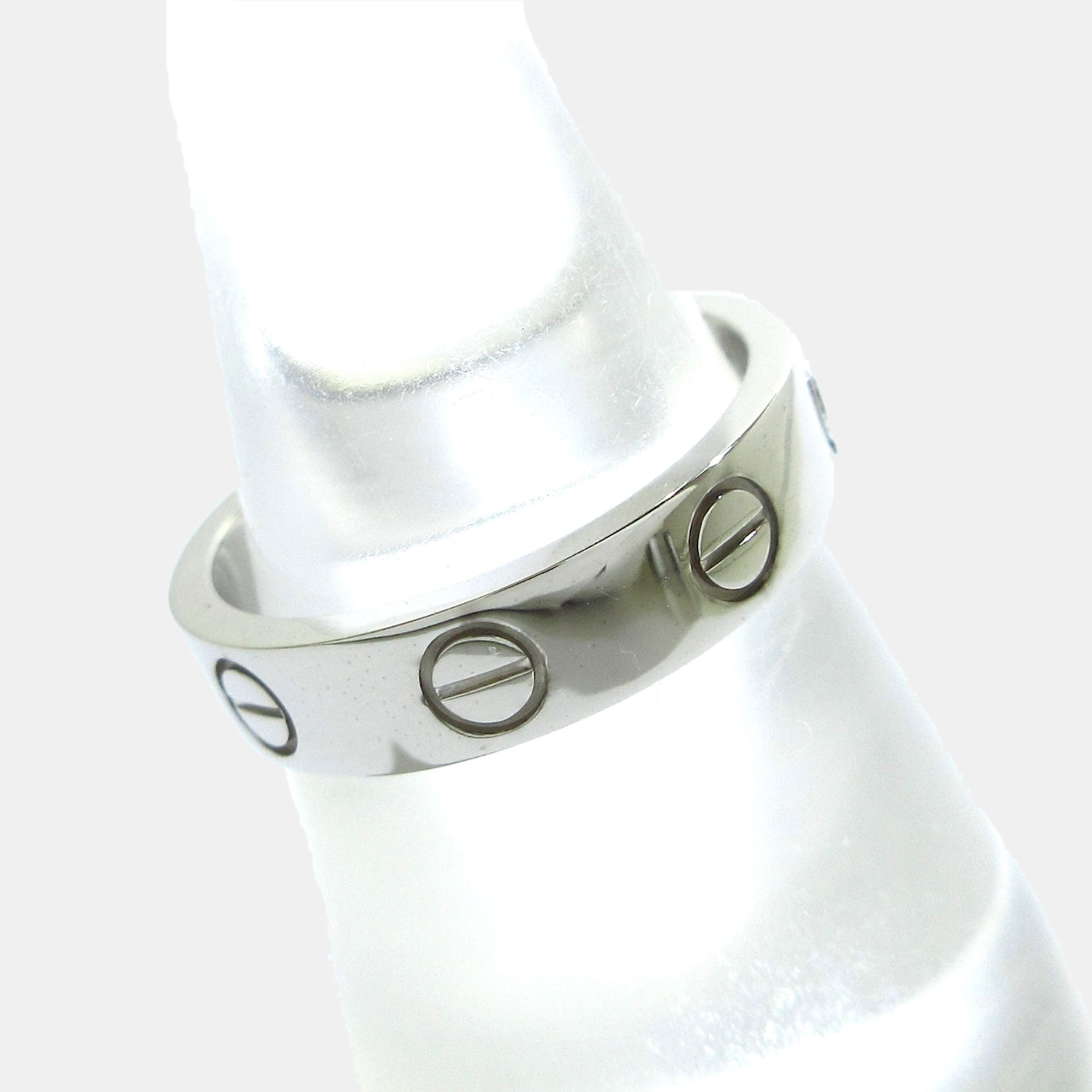 

Cartier Love 18K White Gold Diamond Ring EU 47