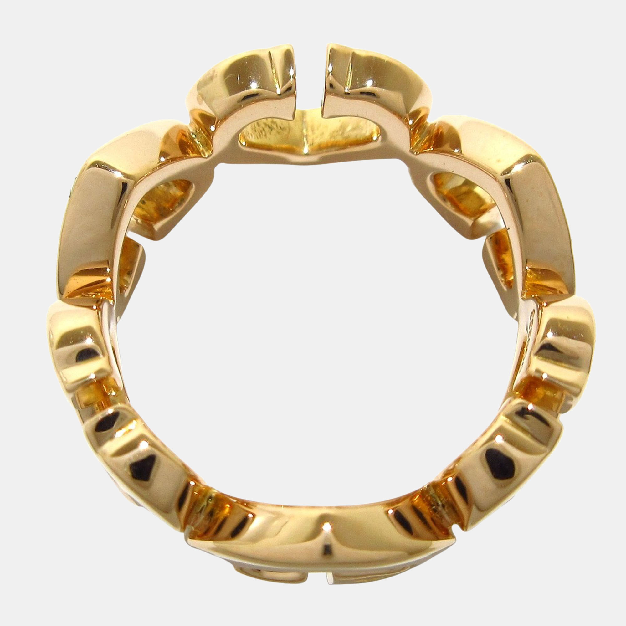 

Cartier Heart C 18K Rose Gold Diamond Ring EU 47