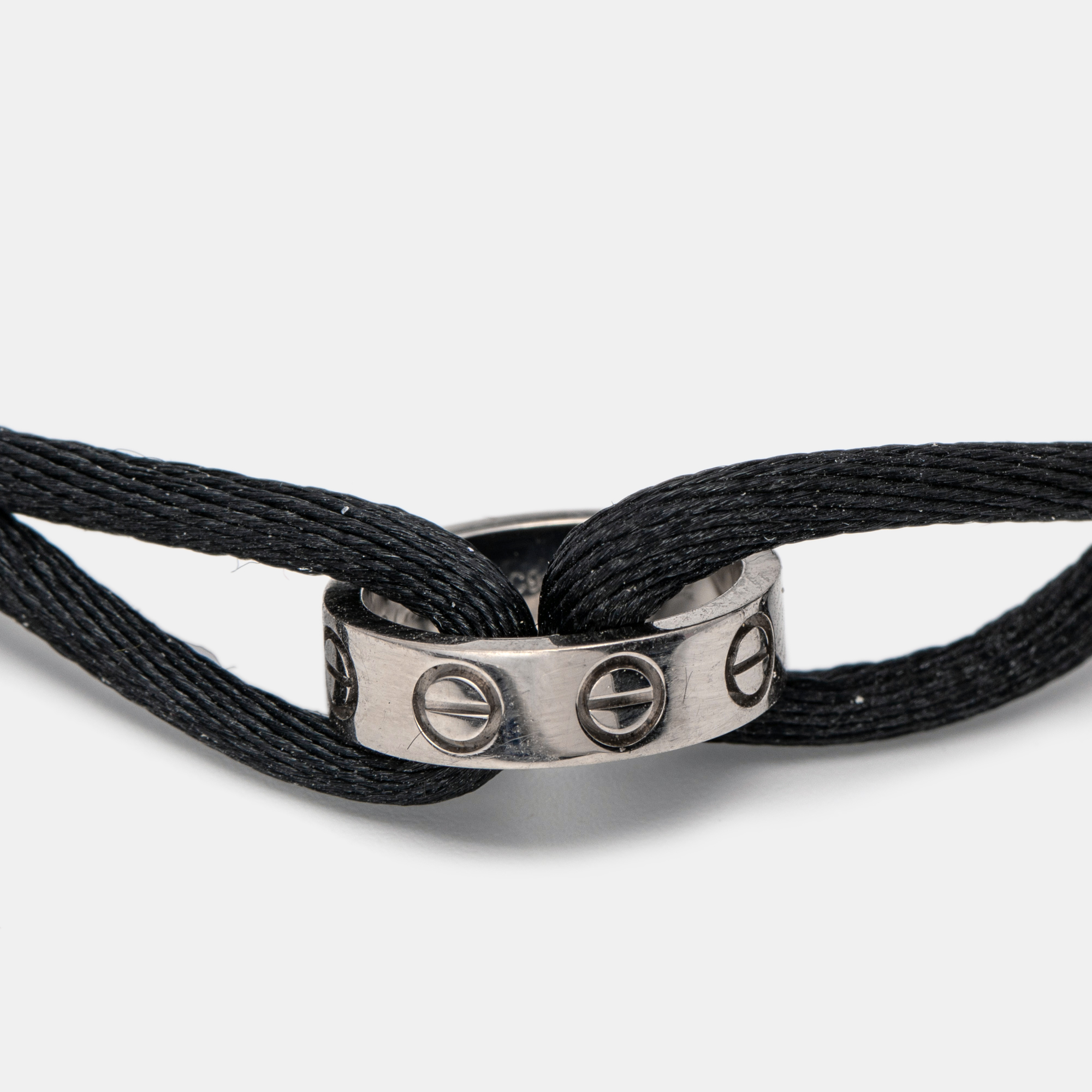 

Cartier Love 18k White Gold Adjustable Cord Bracelet