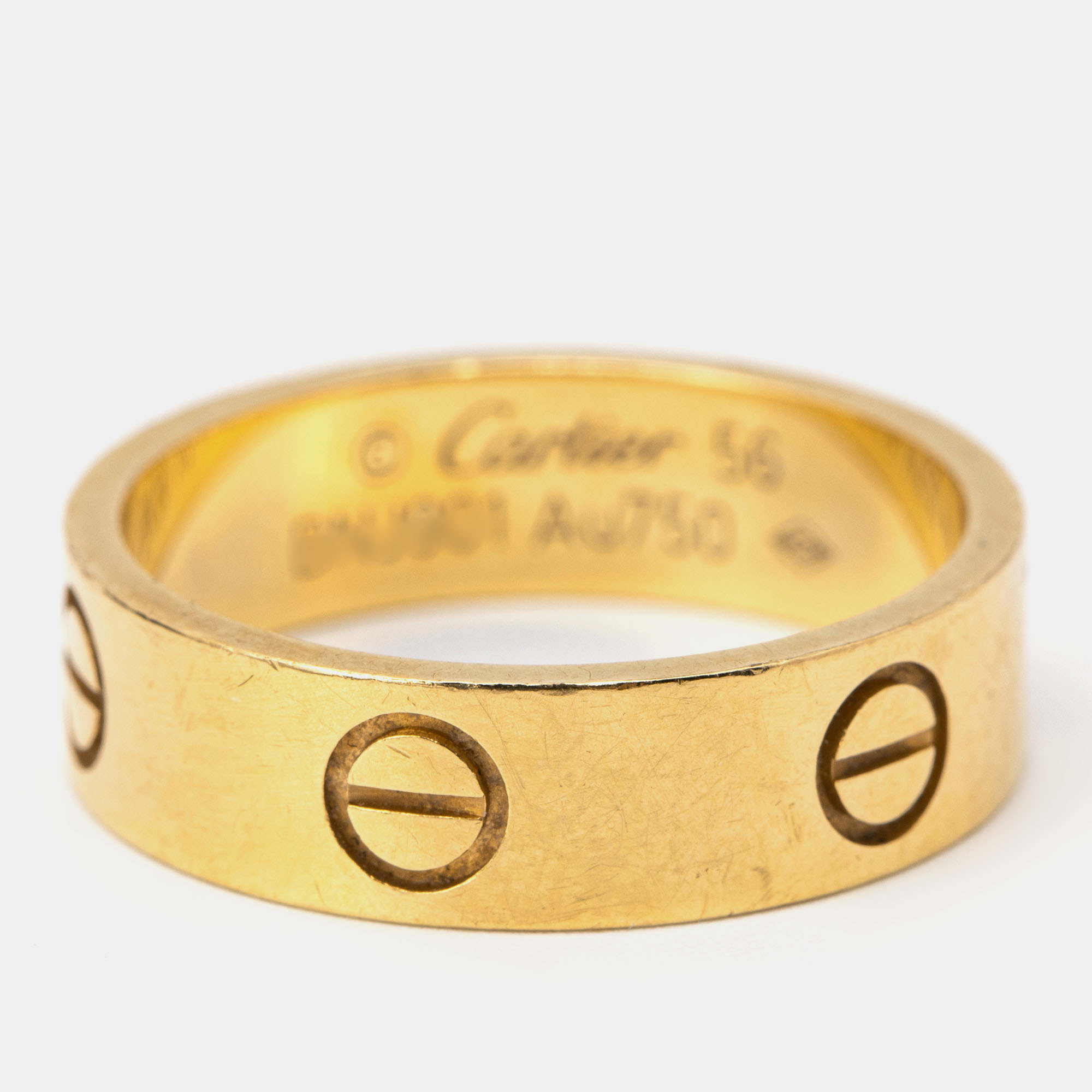 

Cartier Love 18k Yellow Gold Band Ring Size