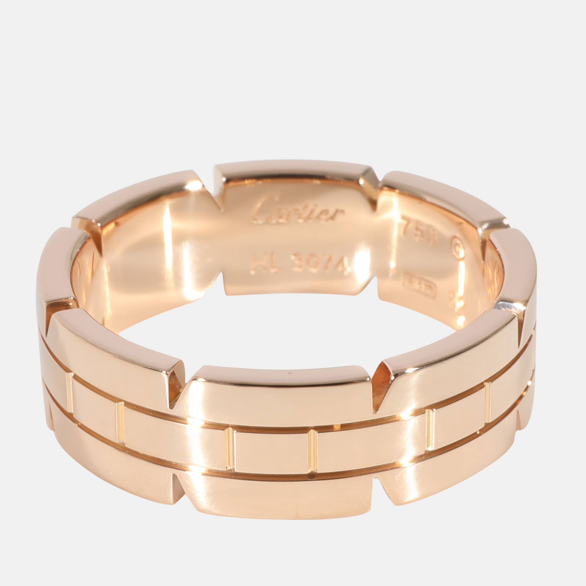 

Cartier Tank Francaise Ring in 18k Rose Gold Ring Size US 10