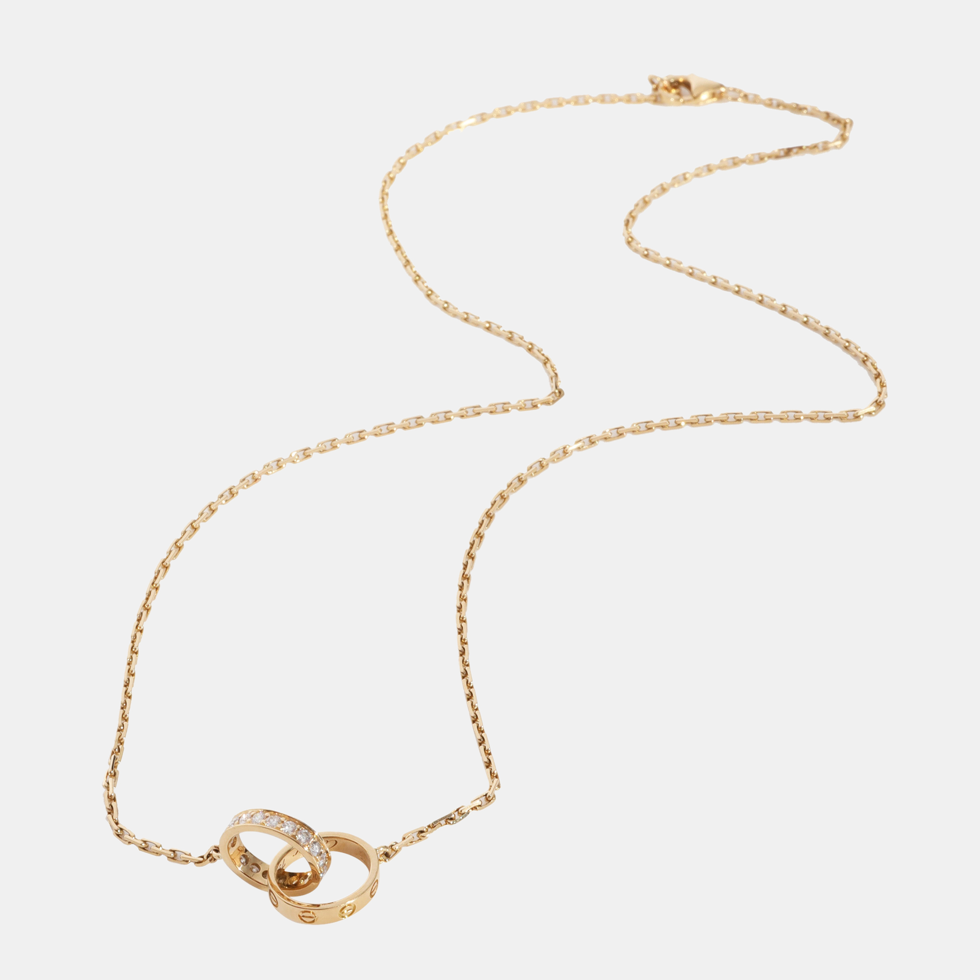 

Cartier Love Diamond Necklace in 18K Yellow Gold 0.22 CTW