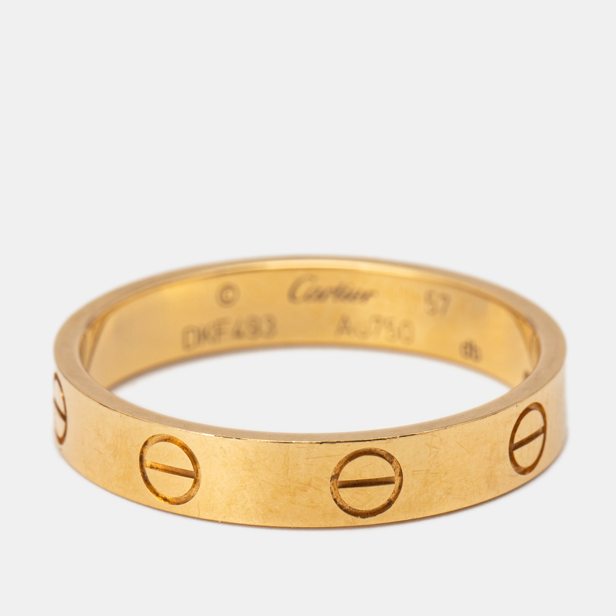 

Cartier Love 18k Yellow Gold Wedding Band Ring Size