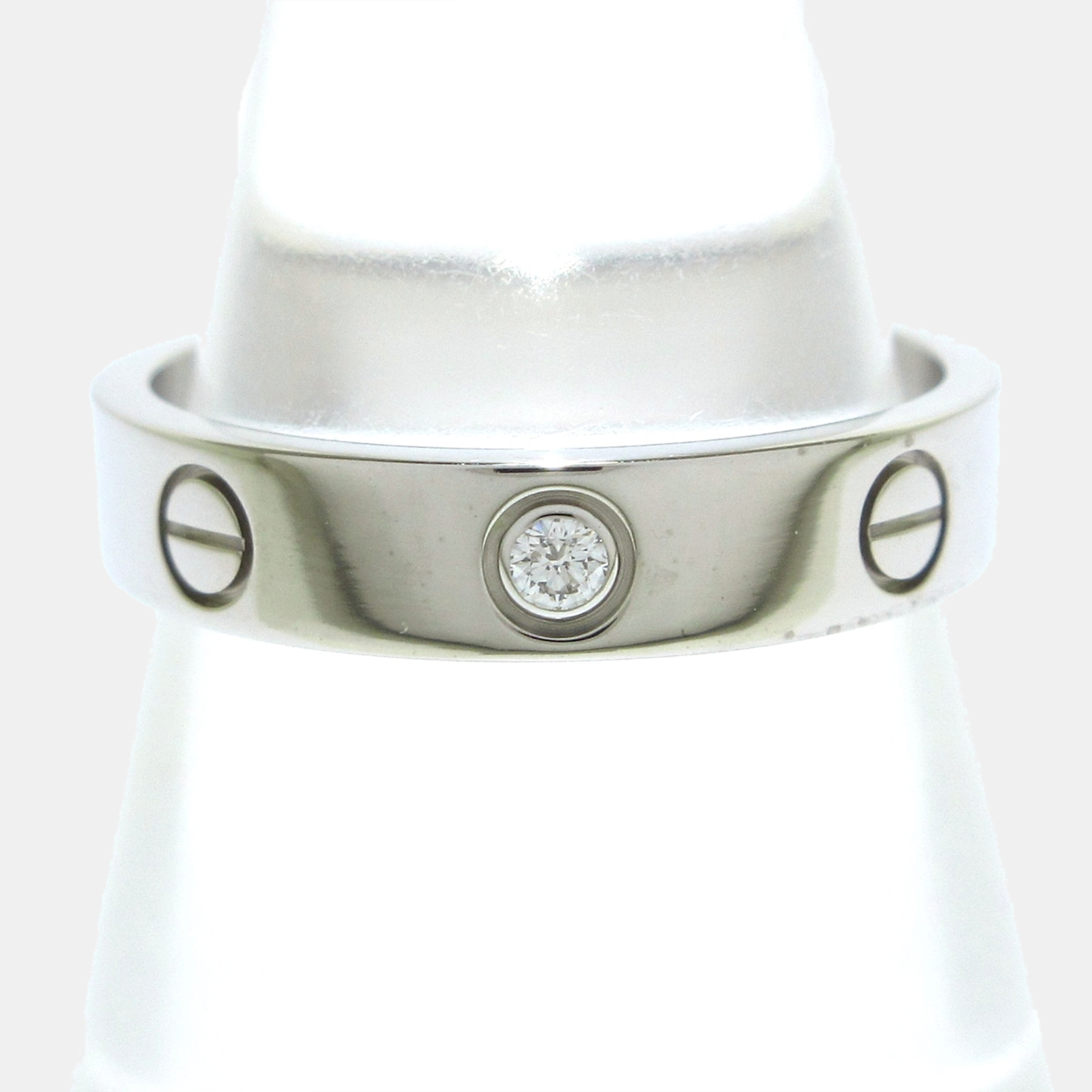 

Cartier Love 18K White Gold Diamond Ring EU 53