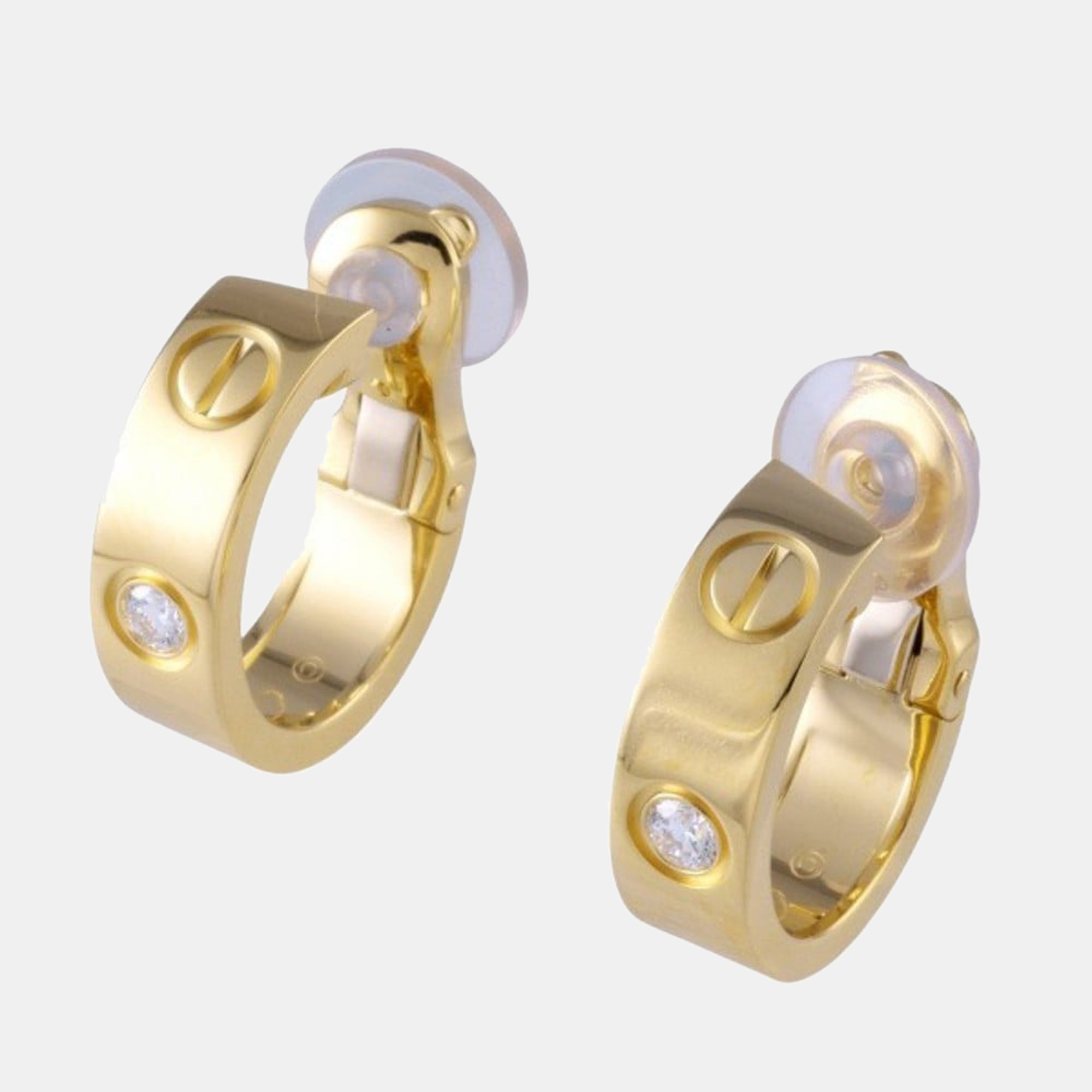 

Cartier Love 18K Yellow Gold Diamond Earrings