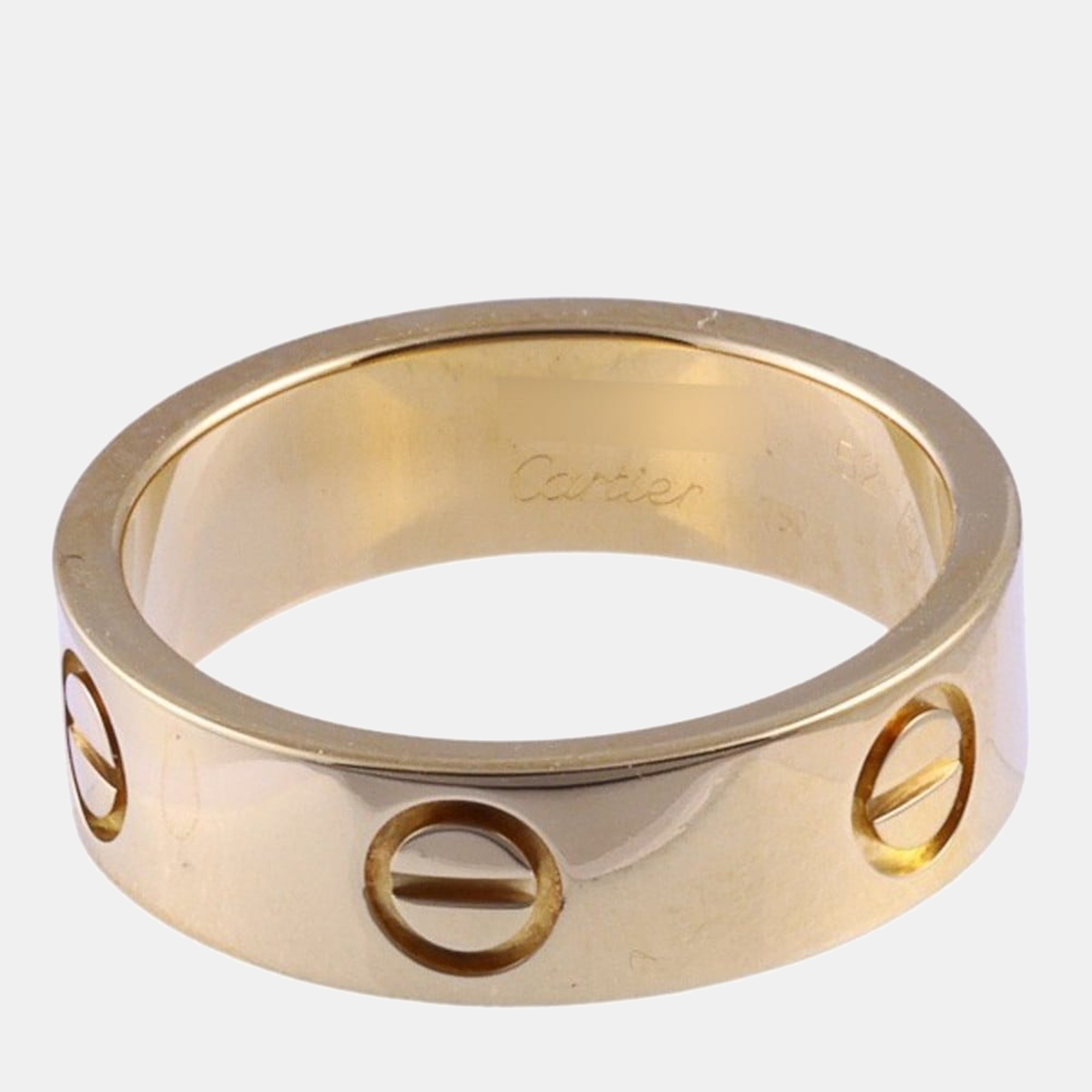 

Cartier Love 18K Yellow Gold Ring EU 52