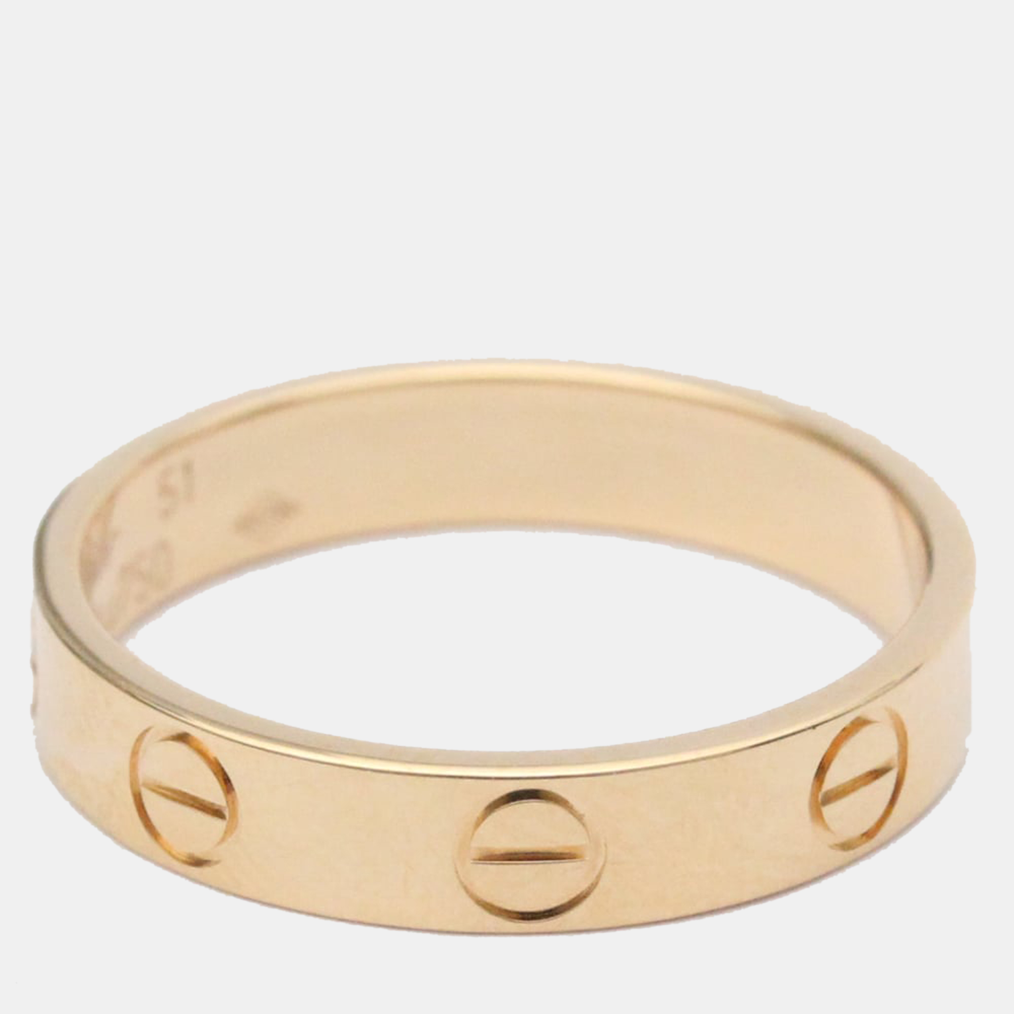 

Cartier Love 18K Rose Gold Ring EU 51