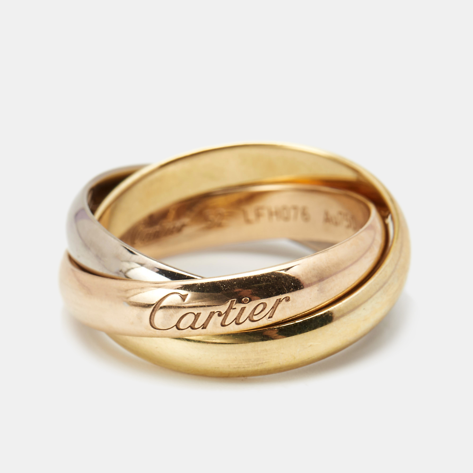 

Cartier Trinity 18k Three Tone Gold Ring Size
