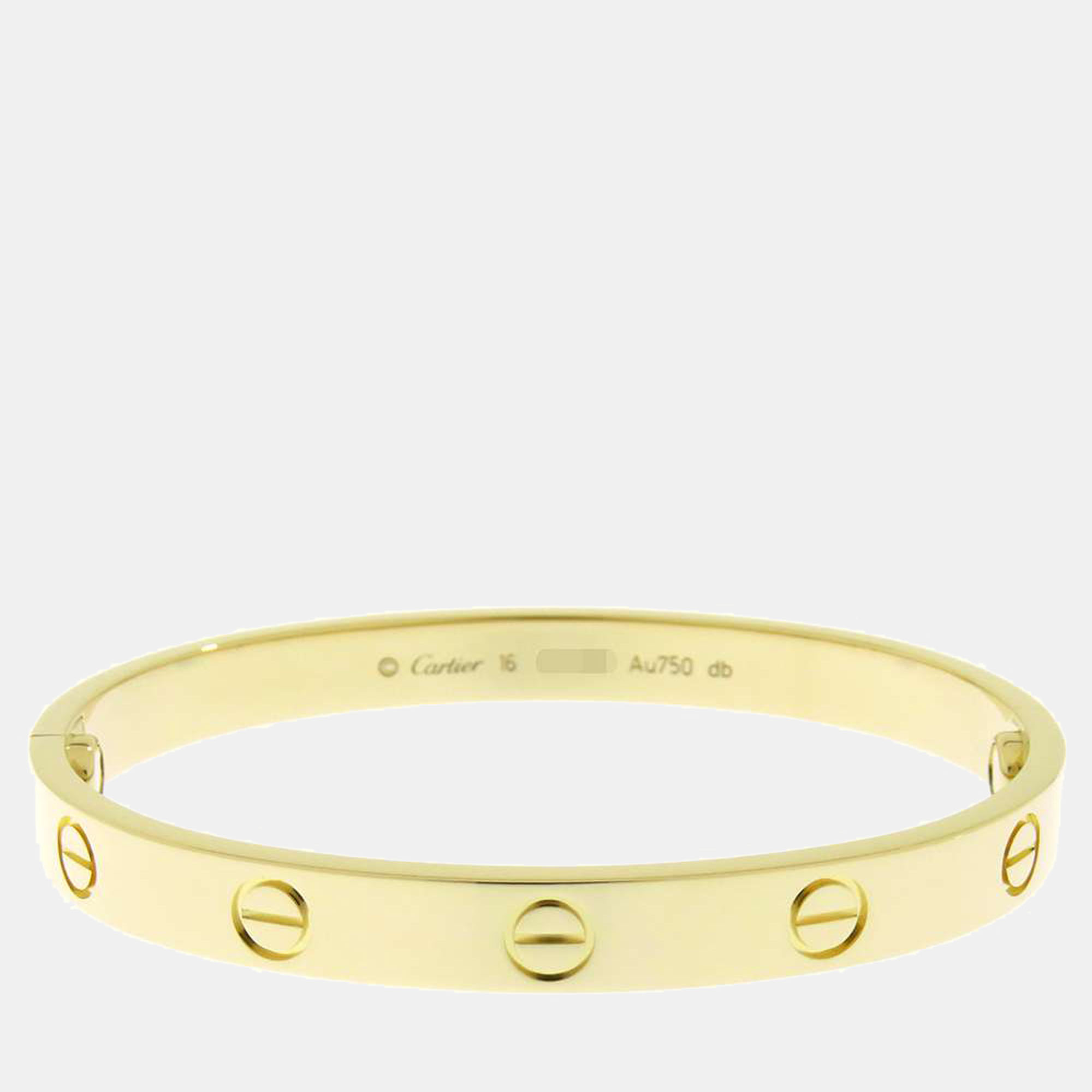 

Cartier Love 18K Yellow Gold Bracelet 16