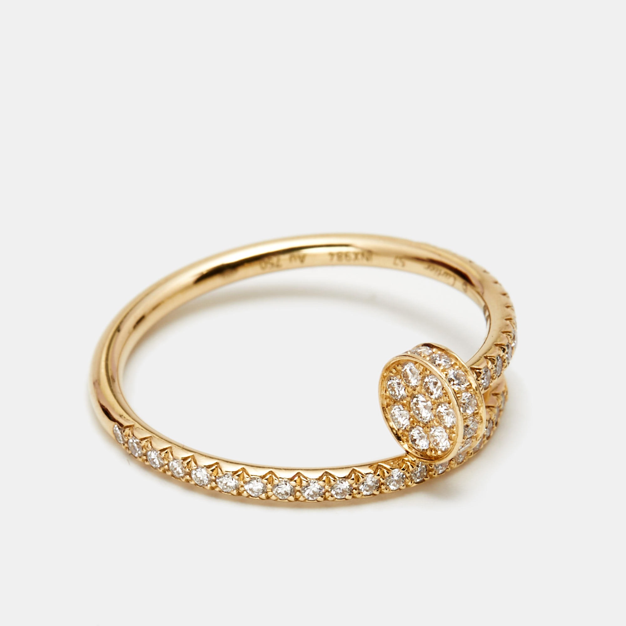 

Cartier Juste Un Clou Diamond 18k Yellow Gold Ring Size