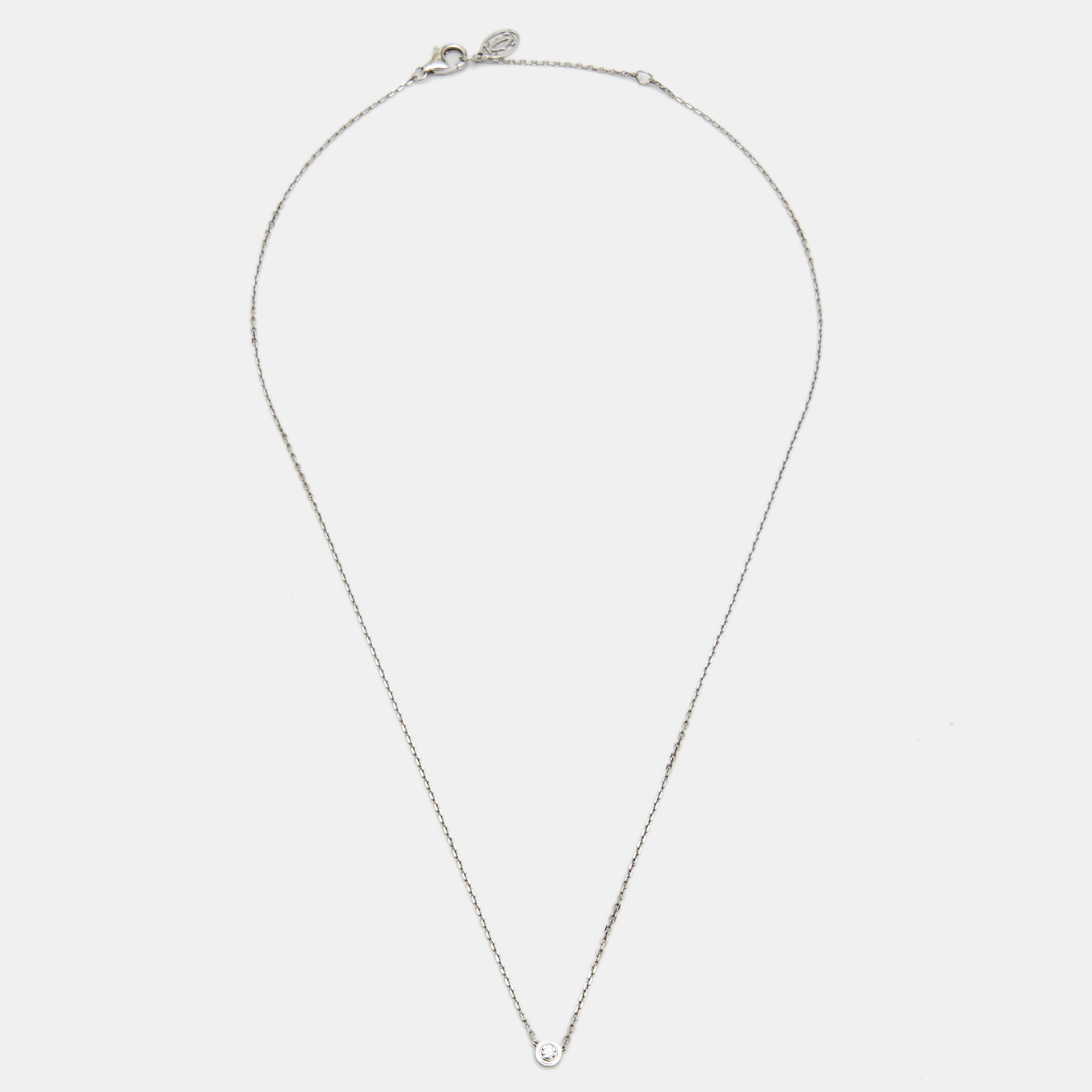 

Cartier d'Amour Diamond 18k White Gold  Model Necklace