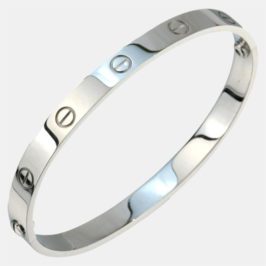 

Cartier 18K White Gold Love Bracelet Size