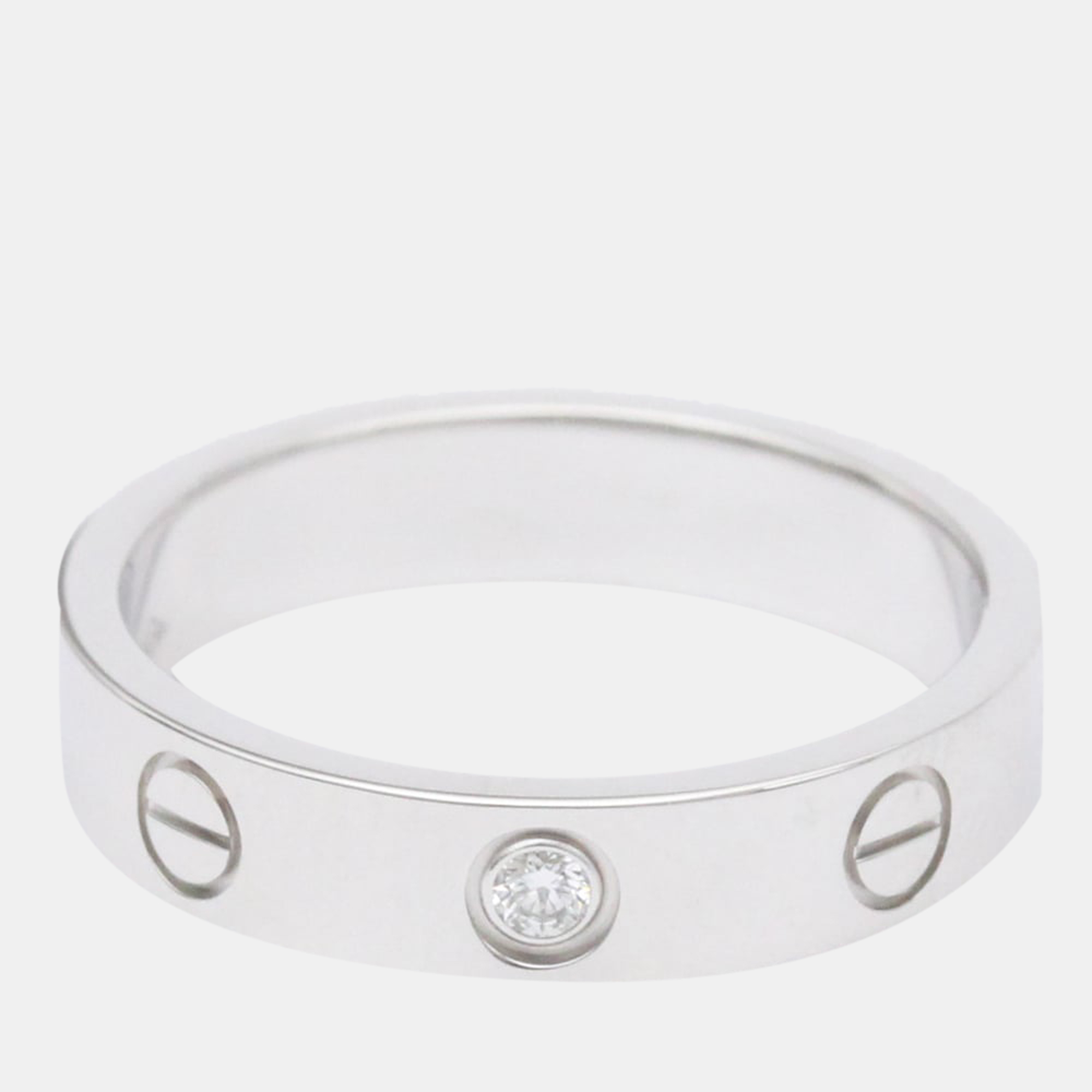 

Cartier Love 18K White Gold Diamond Ring EU 51