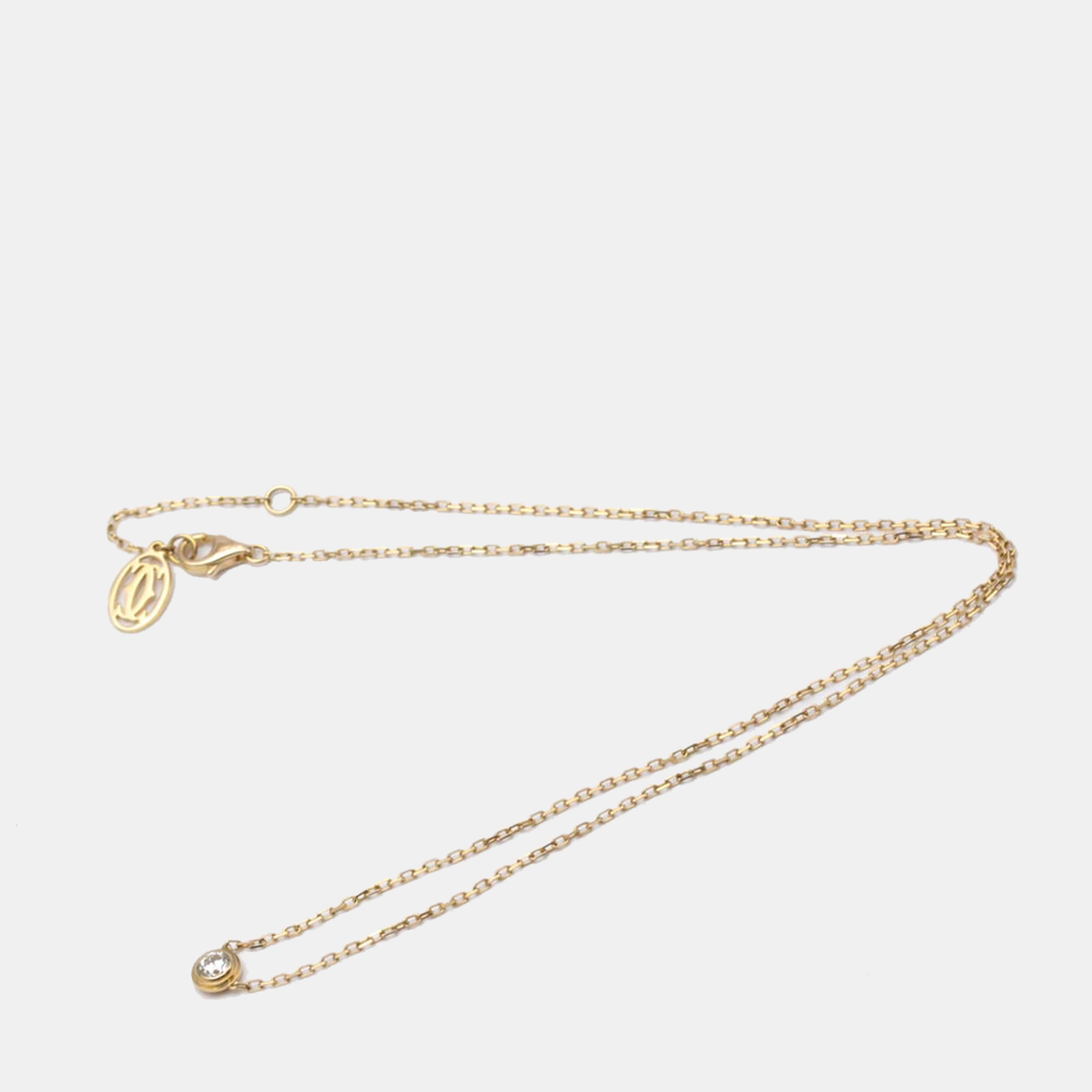 

Cartier D'amour Large 18K Rose Gold Diamond Necklace