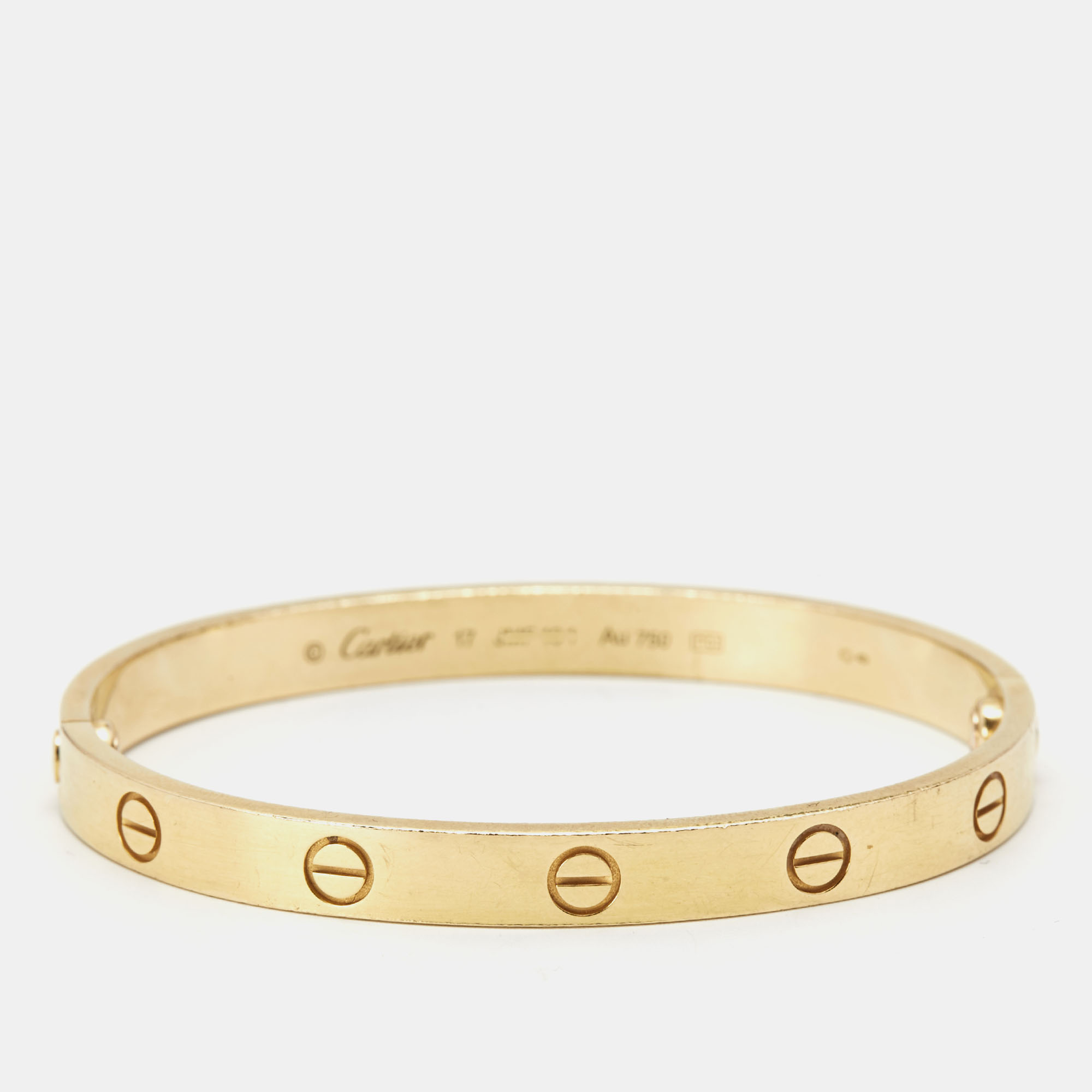 

Cartier Love 18k Yellow Gold Bracelet 17