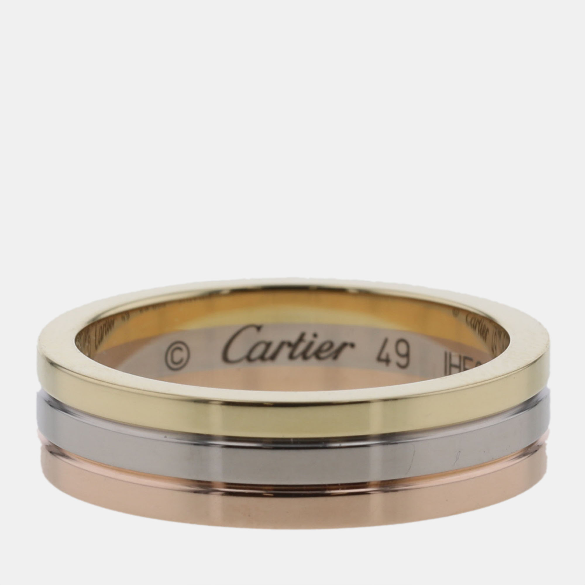 

Cartier Trinity Vendome 18K Yellow Rose and White Gold Ring EU 49
