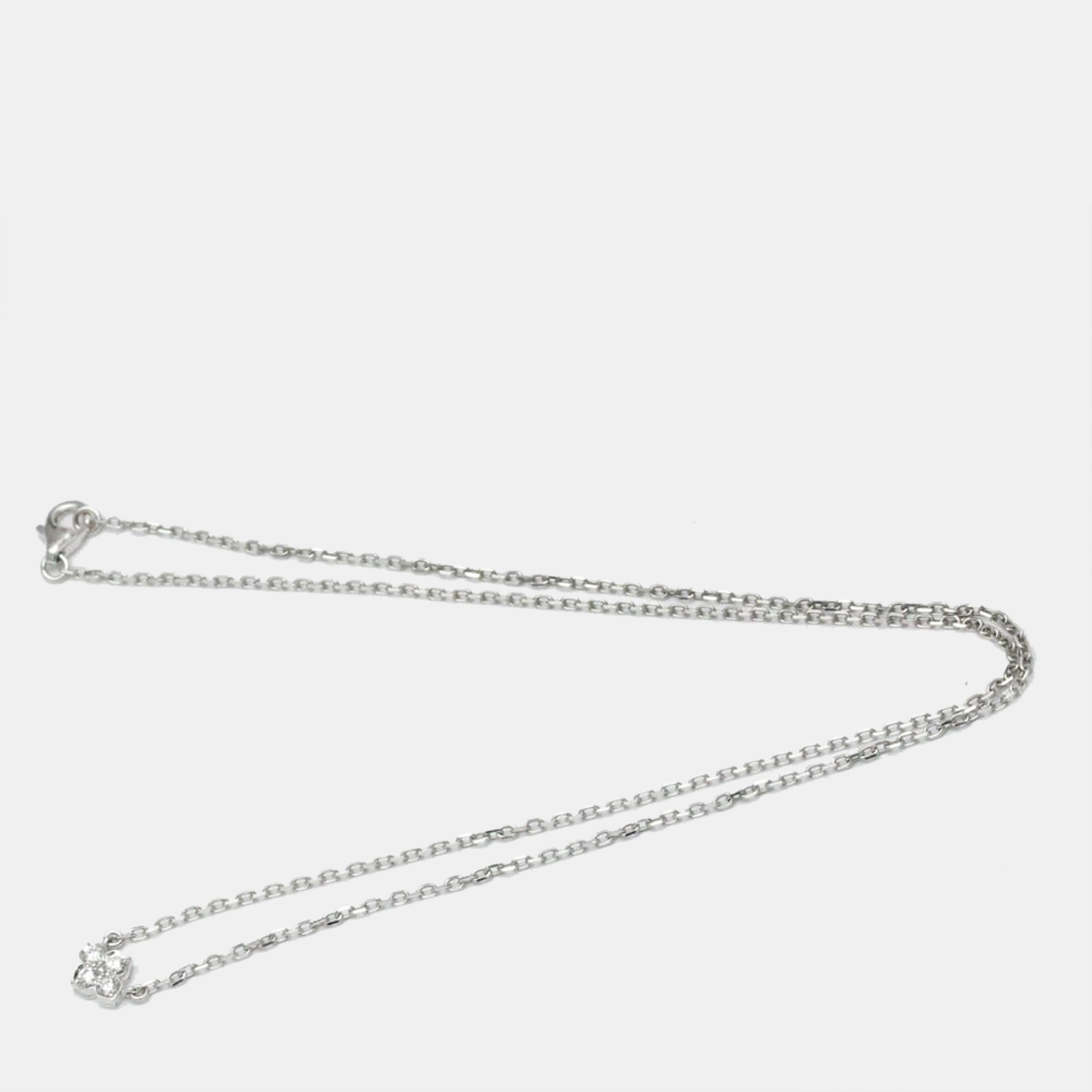 

Cartier Hindu 18K White Gold Diamond Necklace