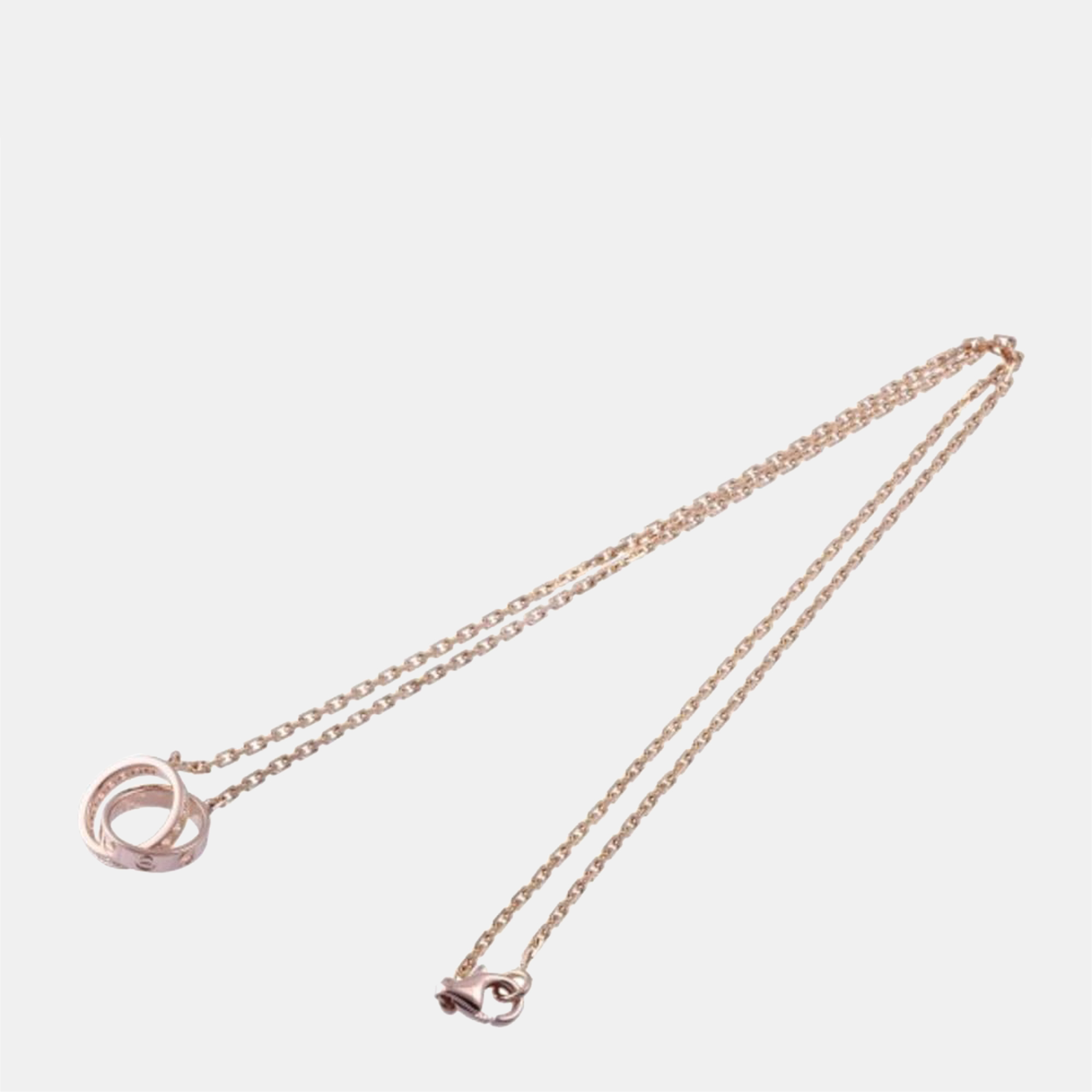 

Cartier Love 18K Rose Gold Diamond Necklace