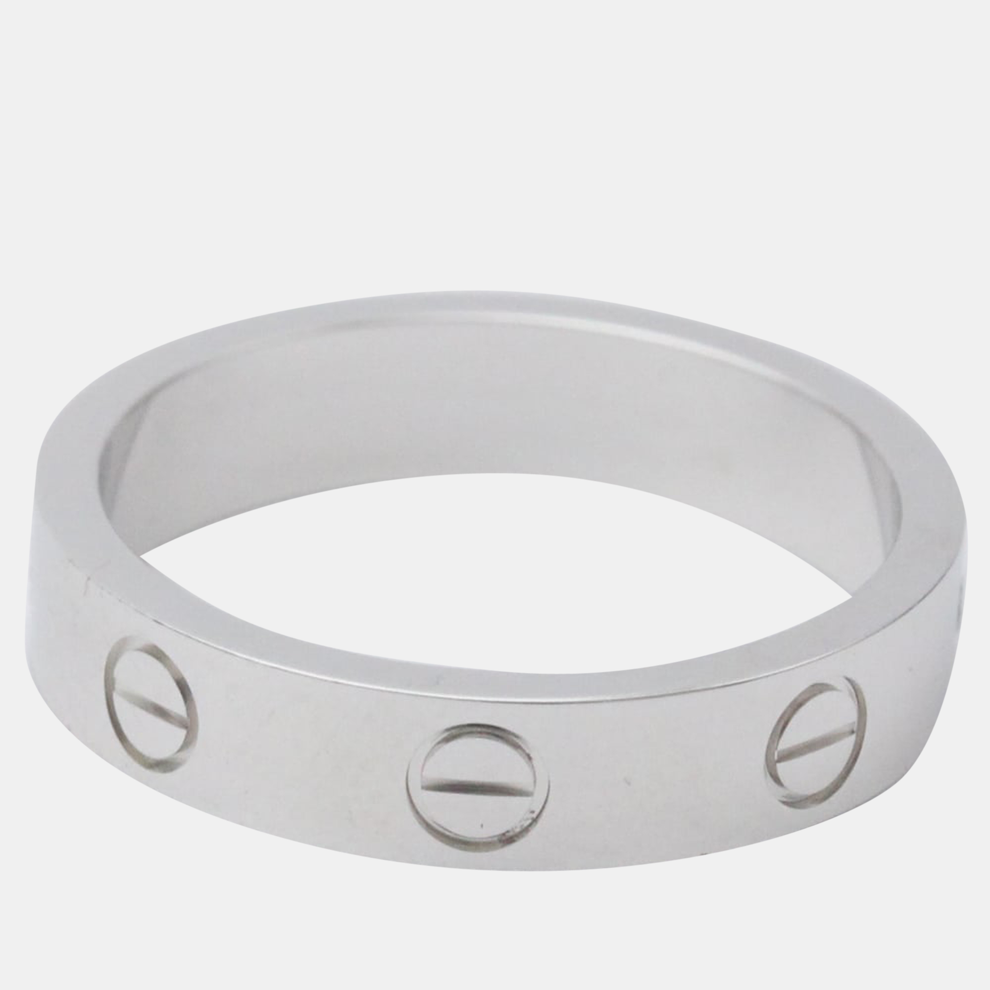 

Cartier Love 18K White Gold Diamond Ring EU 52