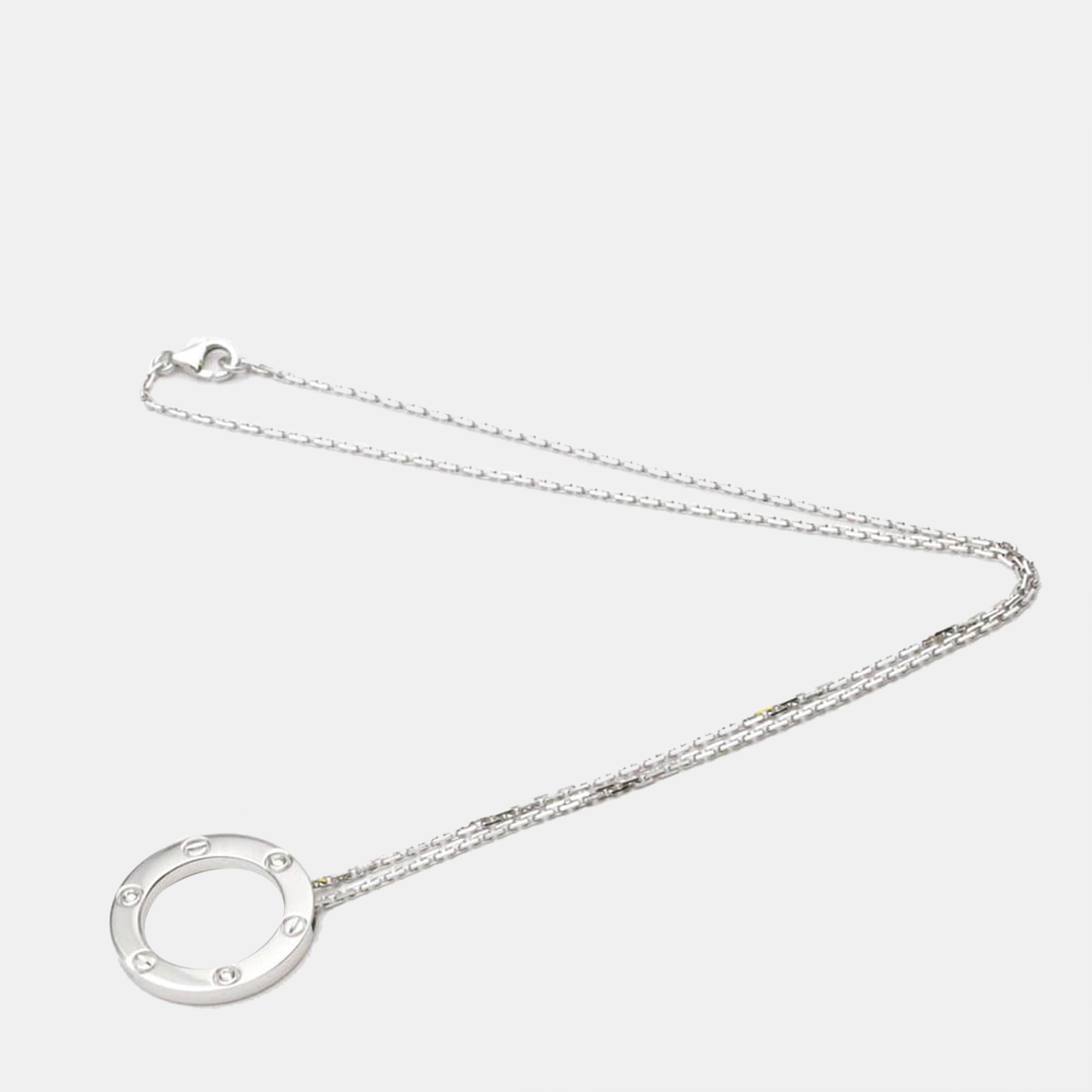 

Cartier Love 18K White Gold Diamond Necklace
